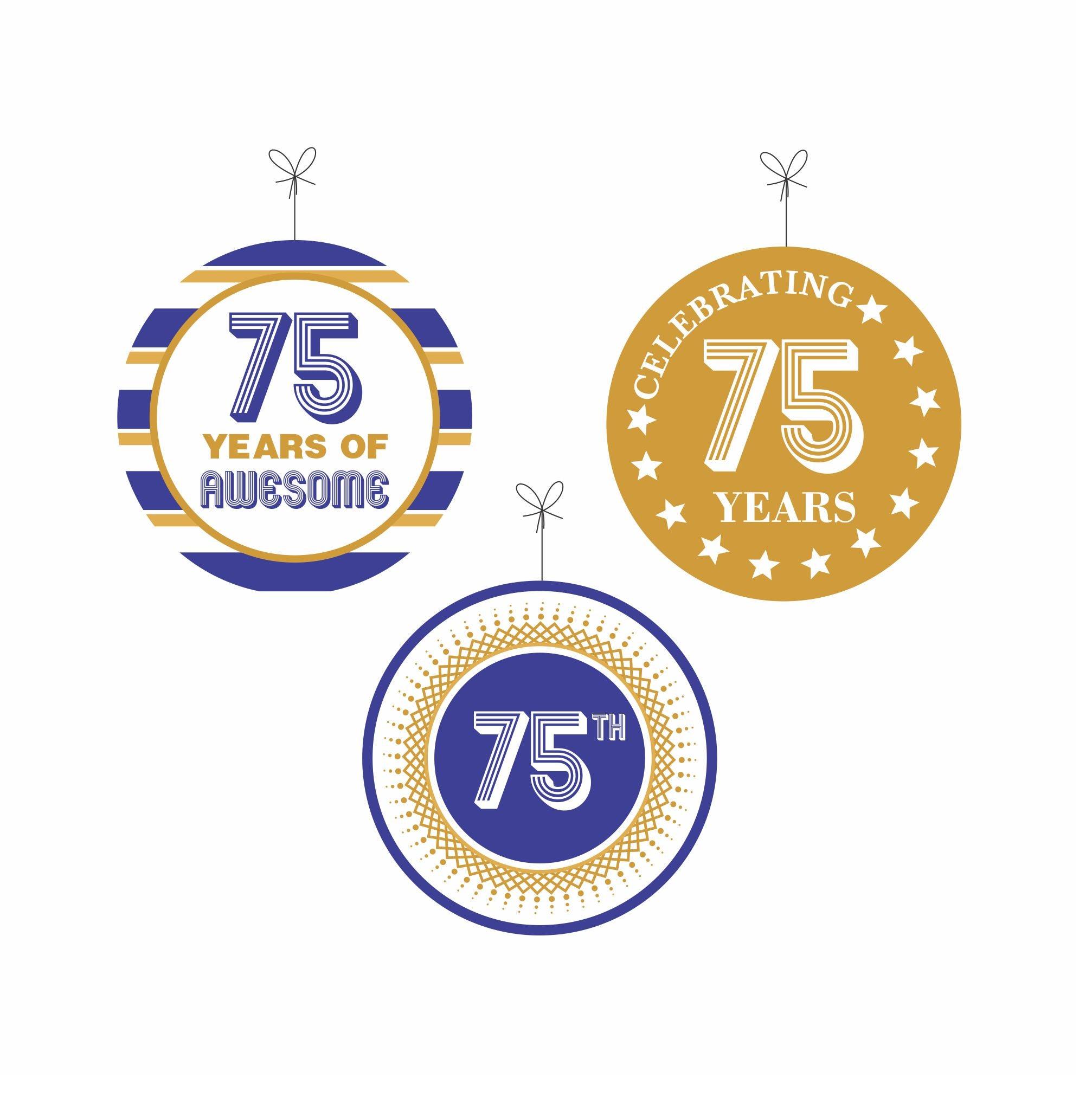 75th Birthday Theme Danglers THEME PARTIES Pretty UR Party   