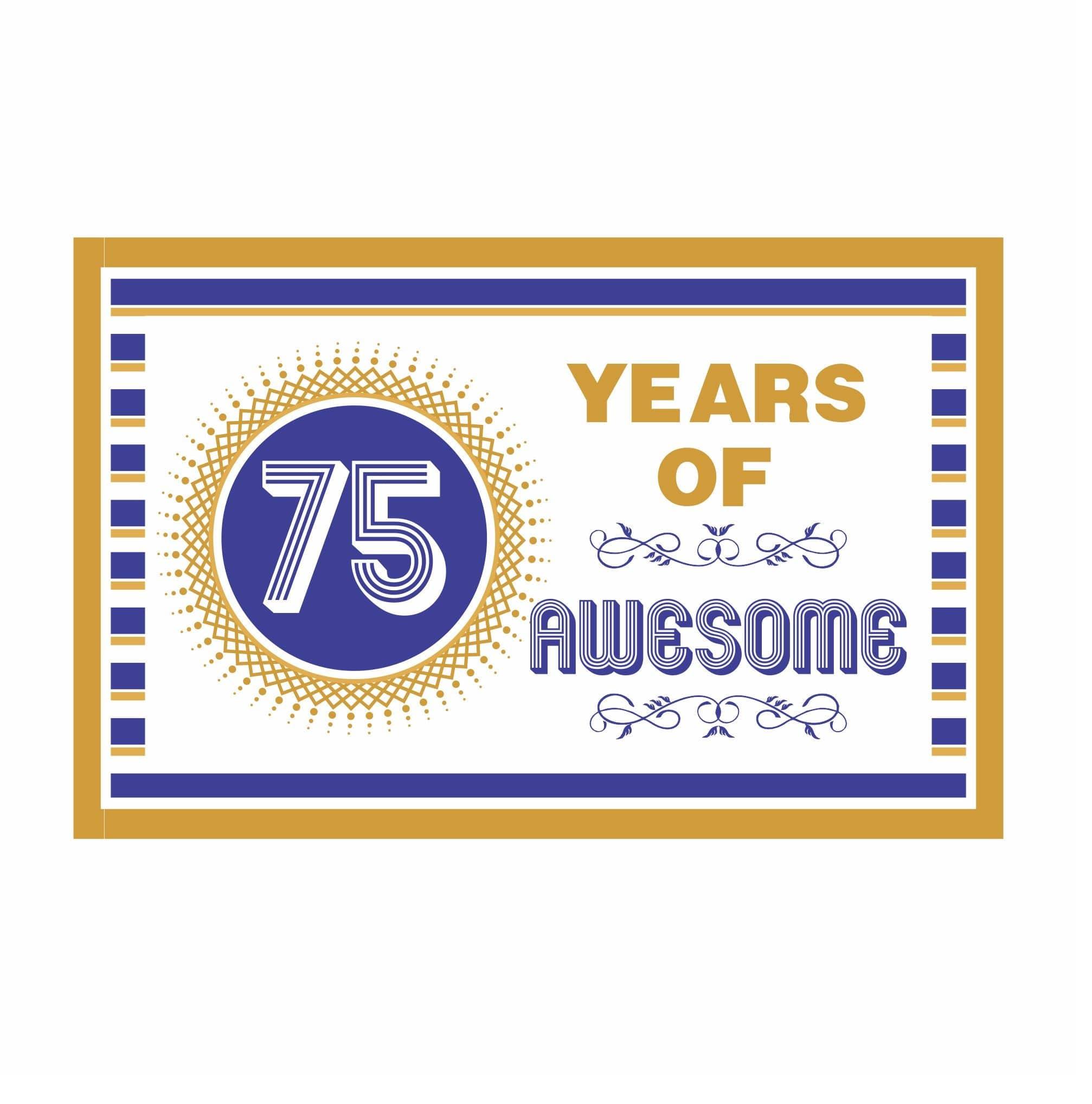 75th Birthday Theme Table Mats THEME PARTIES Pretty UR Party   