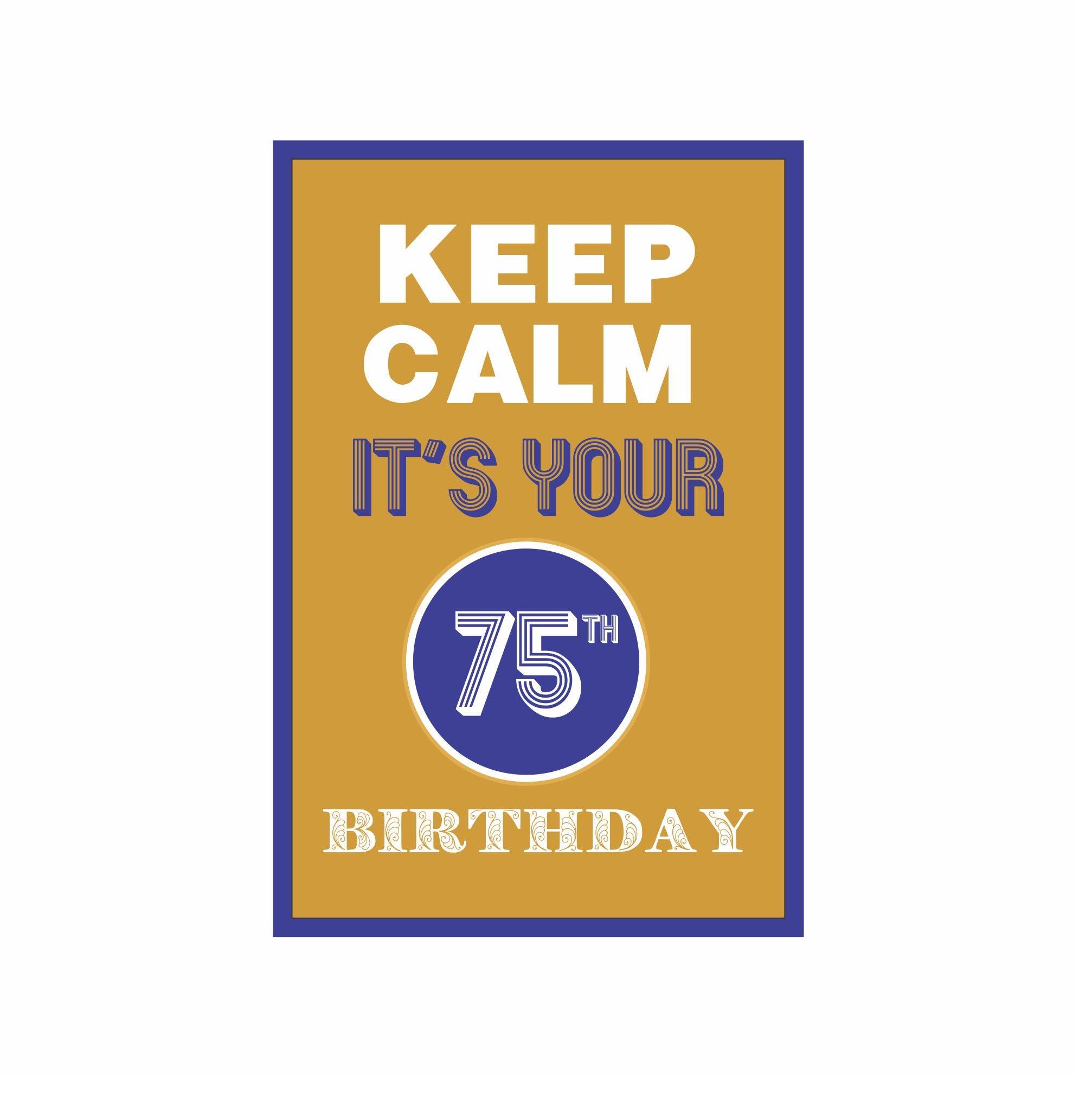 75th Birthday Poster 03 THEME PARTIES Pretty UR Party   