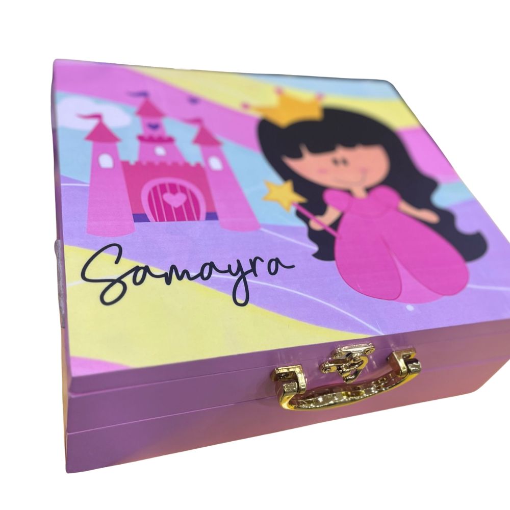 Personalised Wooden Trunk Box with Drawer