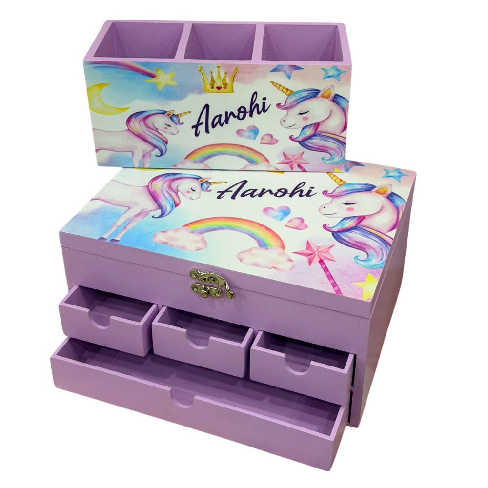 Personalised Wooden Organiser Combo