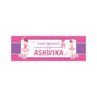 Personalized Ballerina Birthday Banner 30in ALL PARTY SUPPLIES Pretty UR Party   