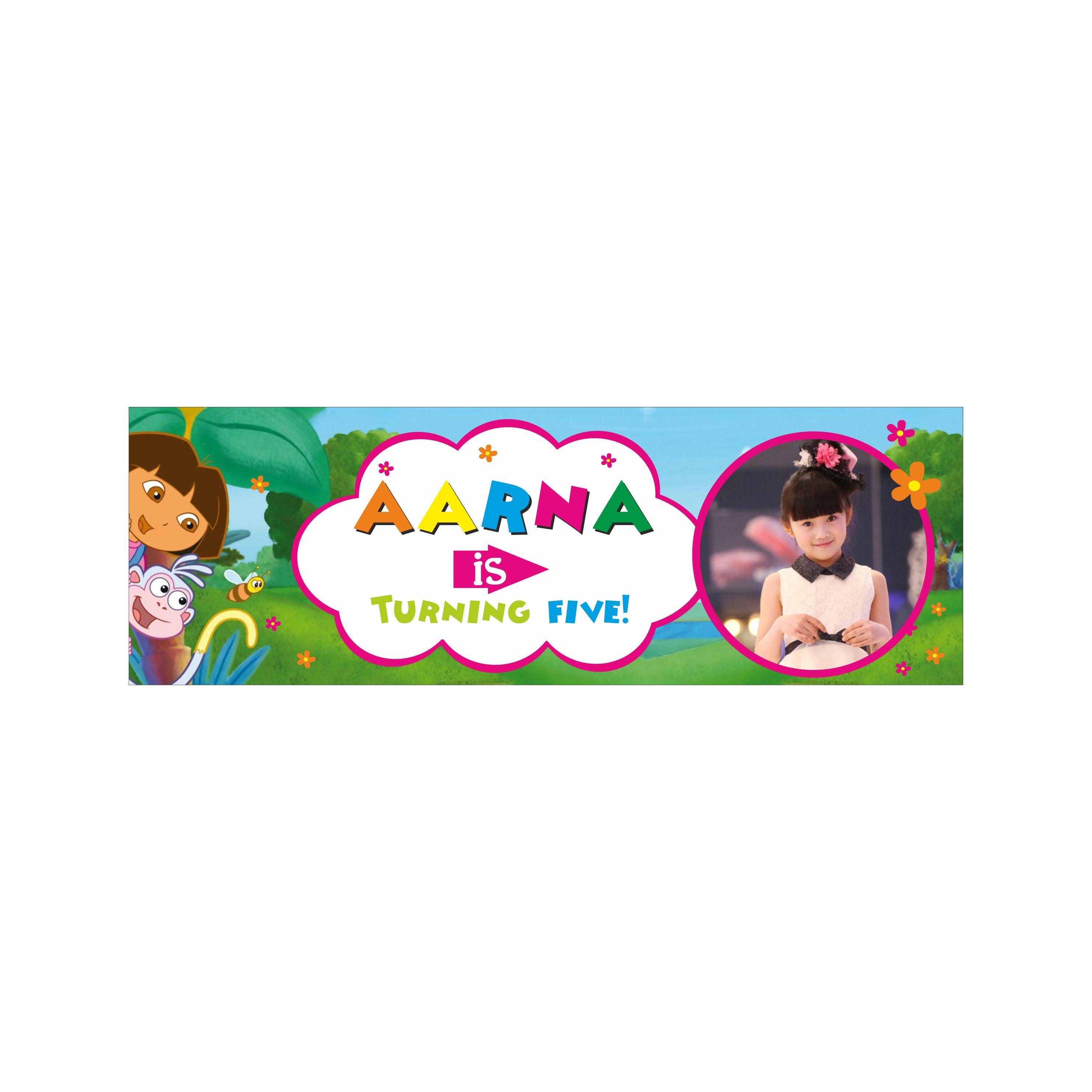 Personalized Dora the Explorer Birthday Banner 30in ALL PARTY SUPPLIES Pretty UR Party   