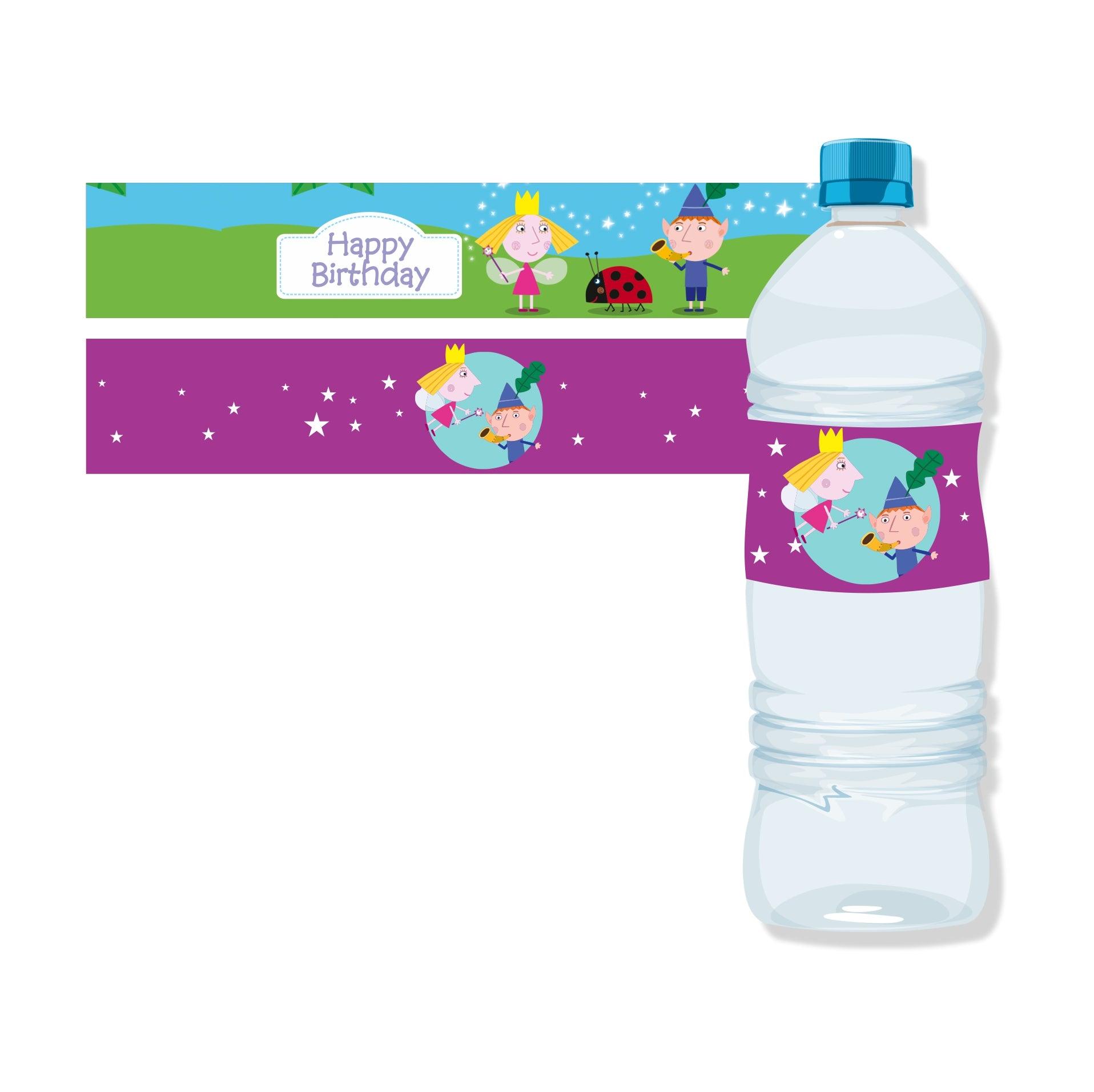 Ben and Holly's Little Kingdom Water Bottle Labels THEME PARTIES Pretty UR Party   