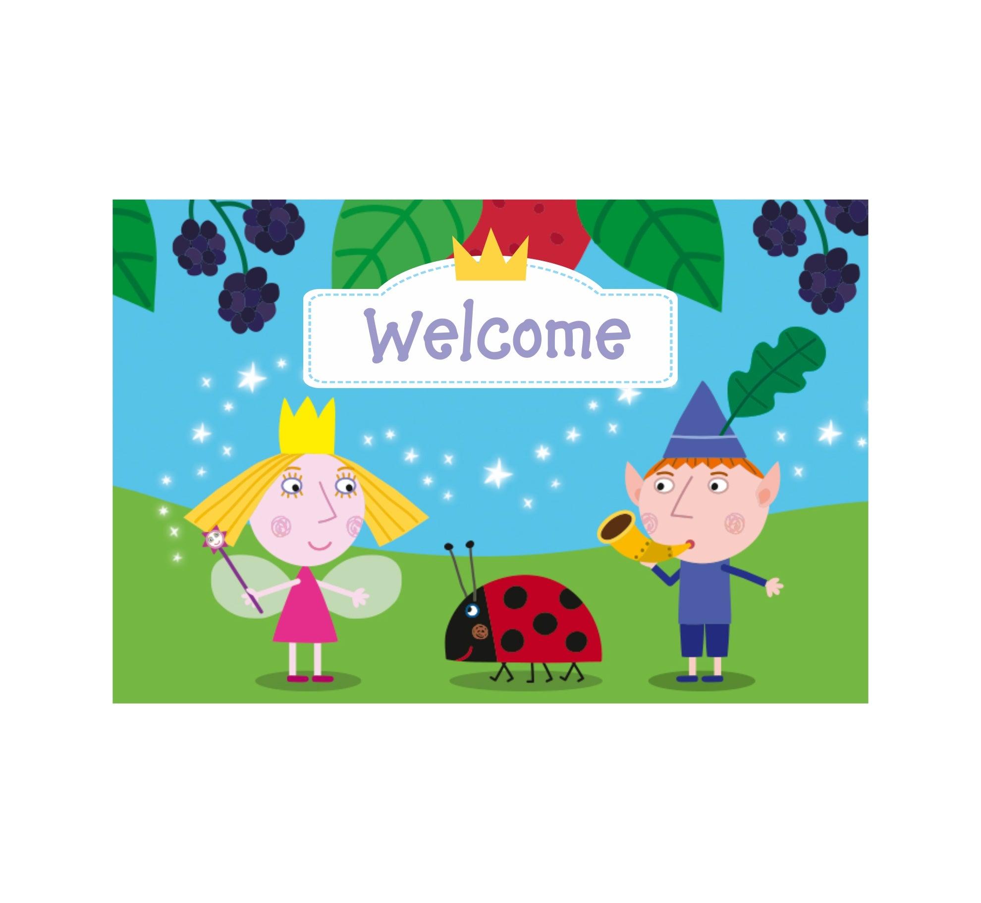 Ben and Holly's Little Kingdom Entrance Banner / Door Sign THEME PARTIES Pretty UR Party   