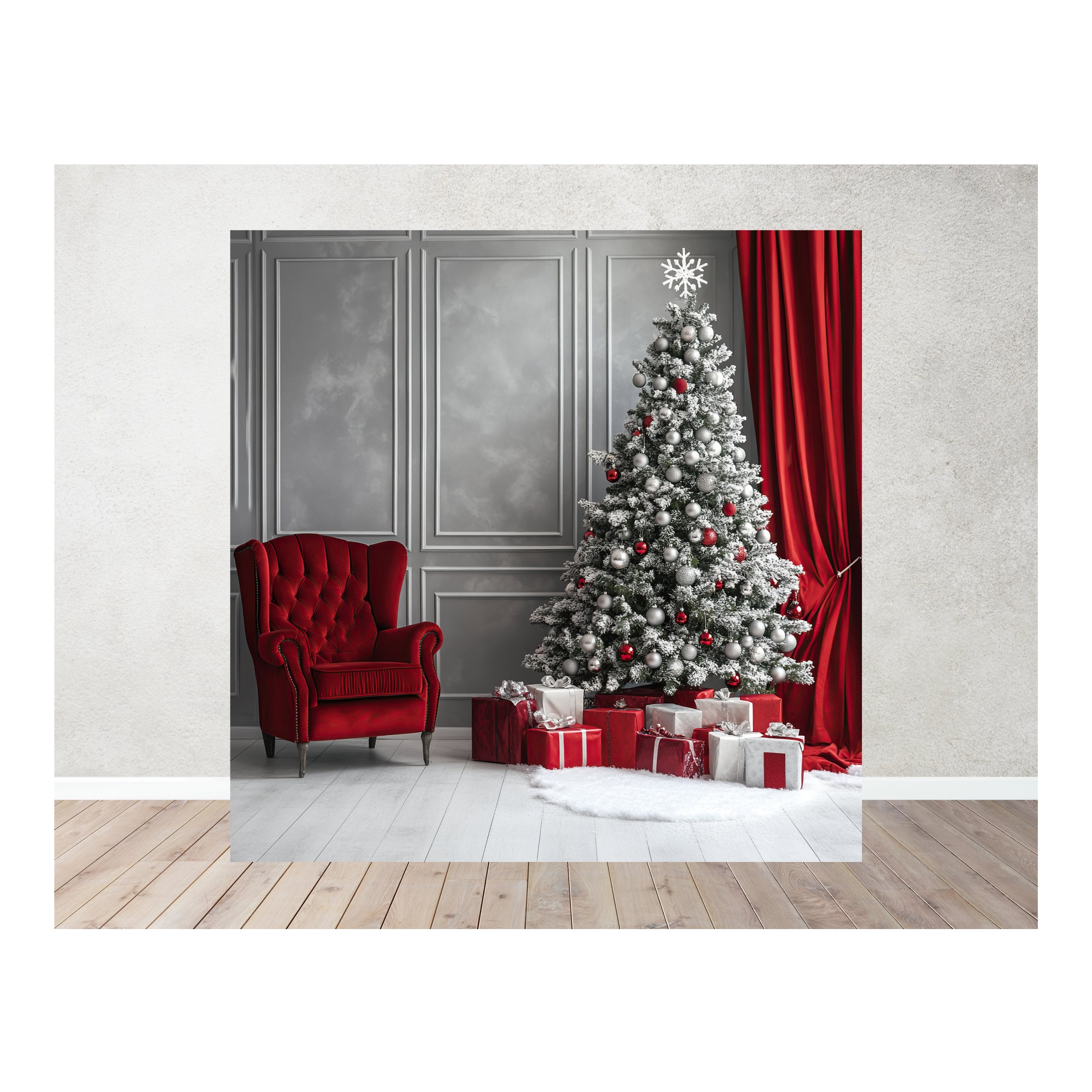 Christmas Theme Backdrop 11 PERSONALISED Pretty UR Party   