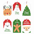 Christmas Gift Tags with String 06 - Pack of 30 Christmas PRETTY UR PARTY