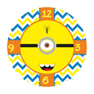 Personalised Minions inspired Clock THEME PARTIES Pretty UR Party   