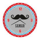 Personalised Moustache Clock THEME PARTIES Pretty UR Party   