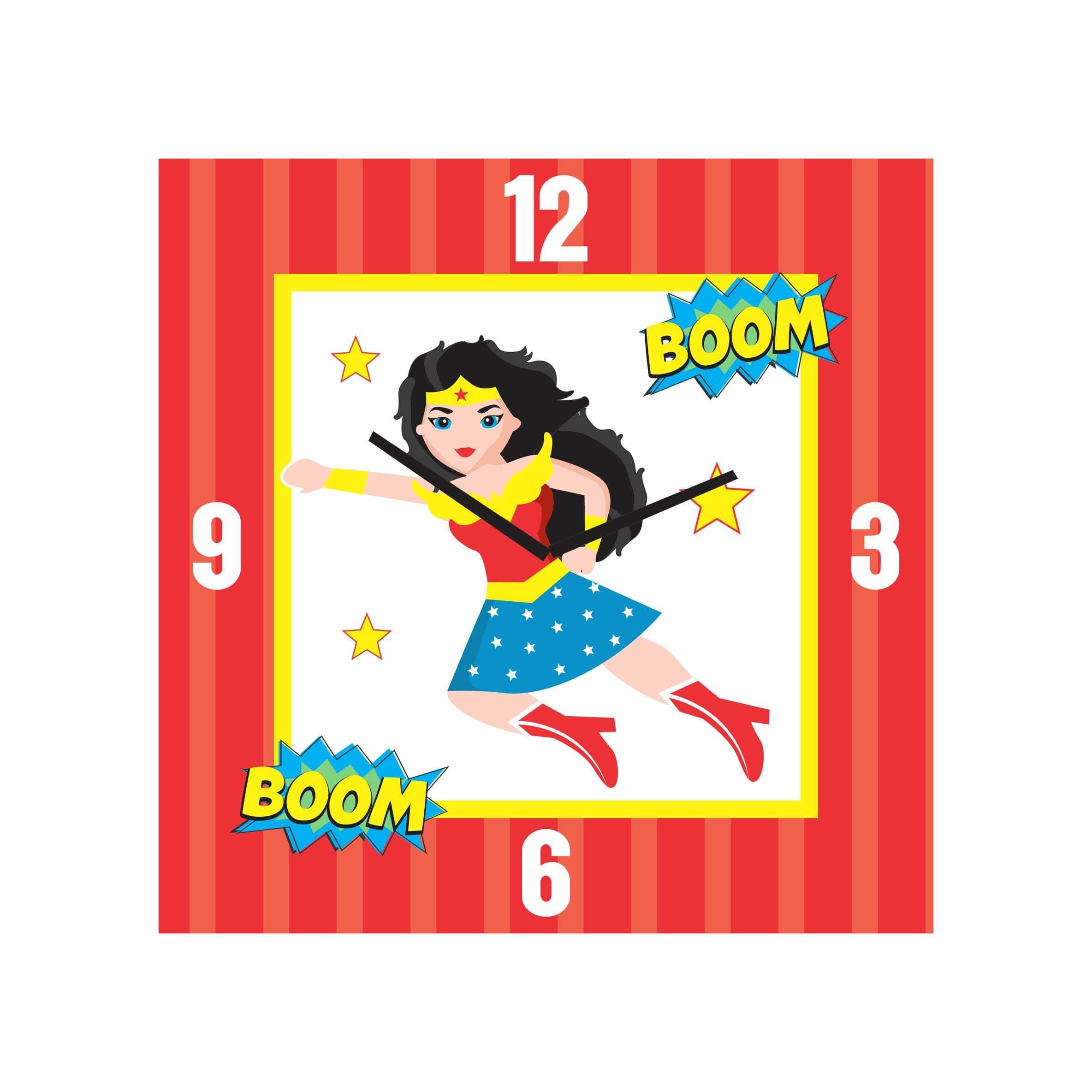 Personalized Wonder Woman Clock RETURN GIFTS Pretty UR Party   