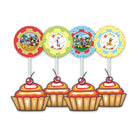 Mickey Mouse Clubhouse Inspired Cupcake / Food Toppers THEME PARTIES Pretty UR Party   