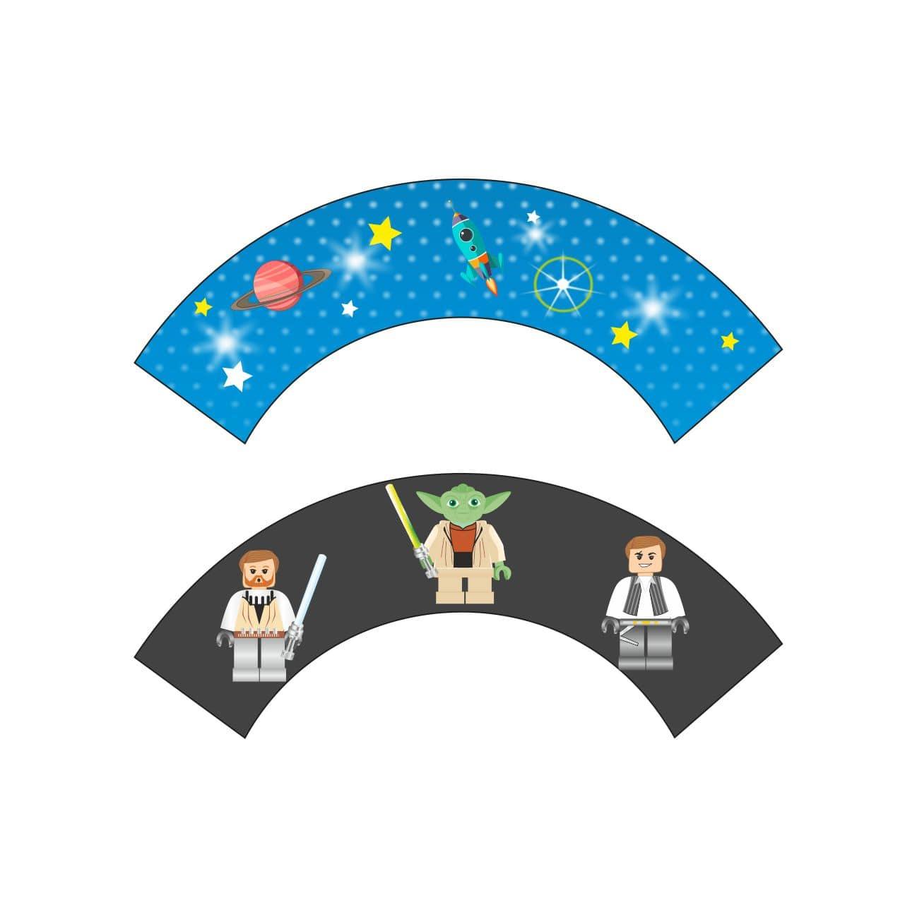 Star Wars Inspired Cupcake Wrappers THEME PARTIES Pretty UR Party   