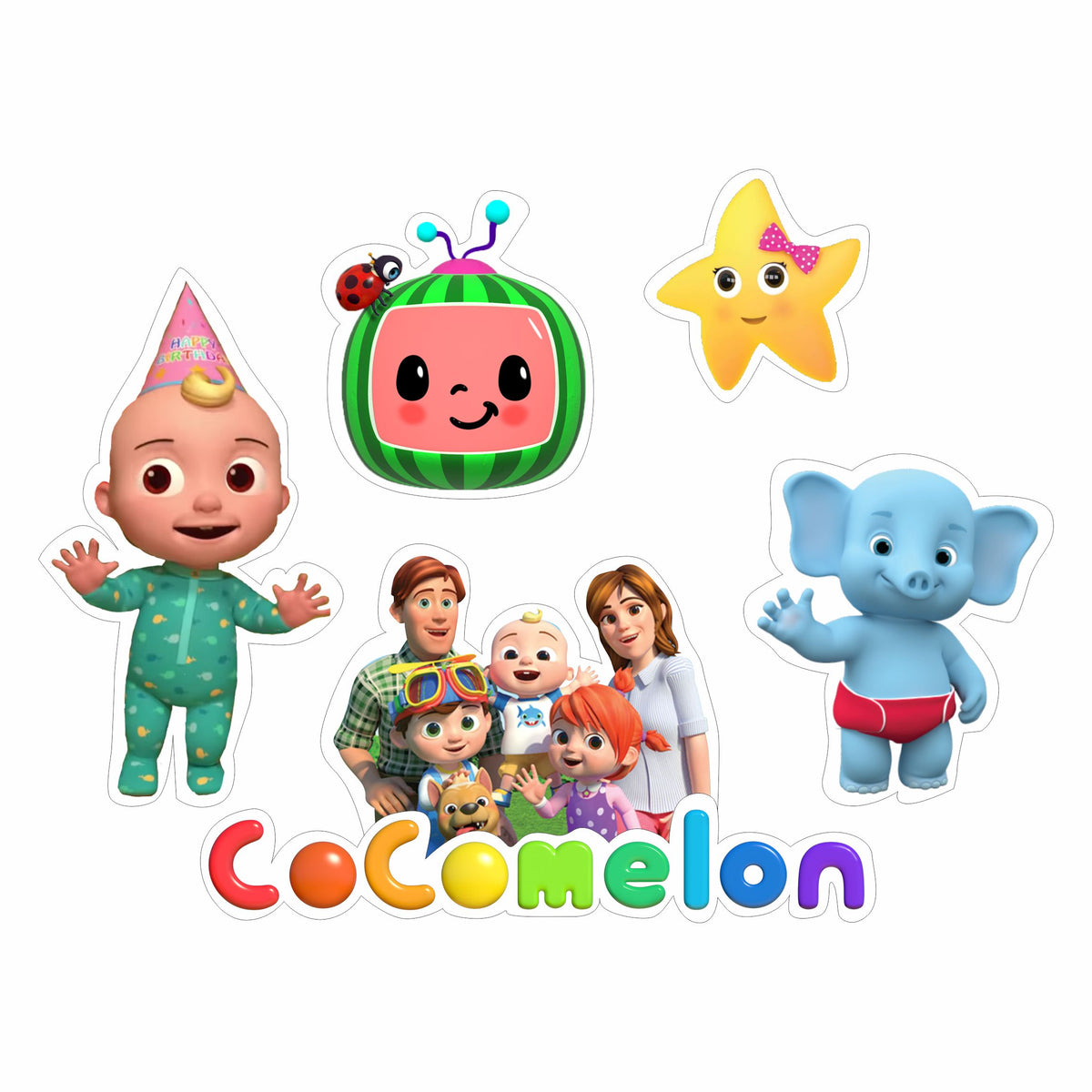 Cocomelon Theme Cutouts – PRETTY UR PARTY