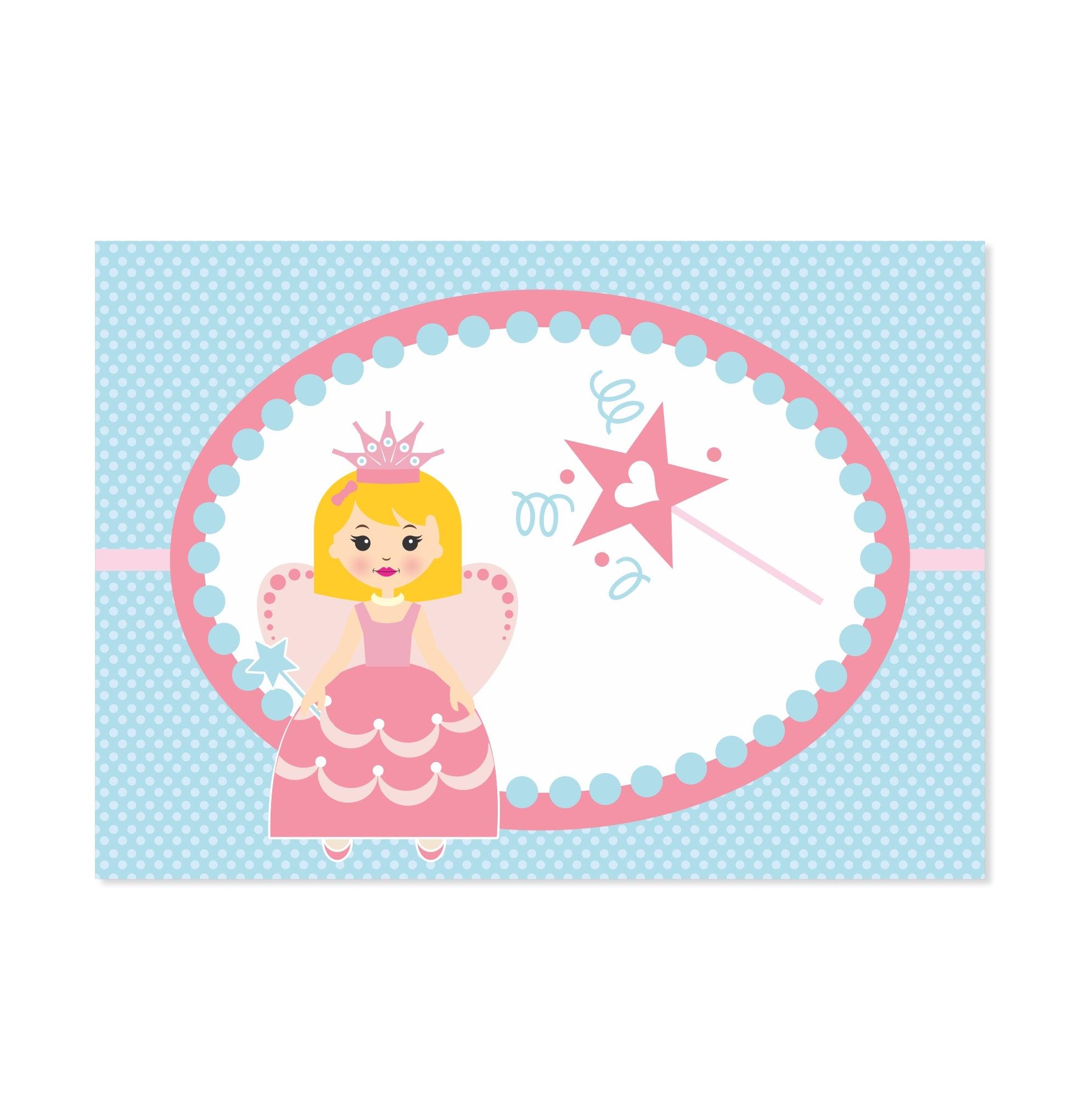 Fairy  Princess Table Mats THEME PARTIES Pretty UR Party   