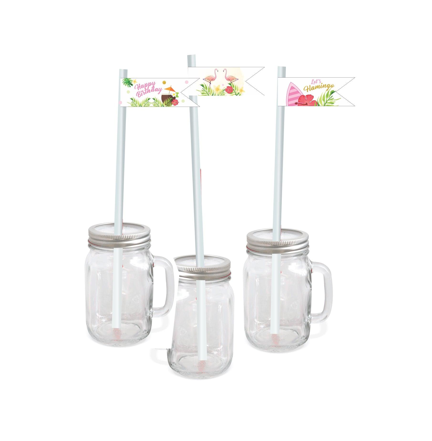 Flamingo Theme Drink Straws THEME PARTIES Pretty UR Party   