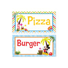 Mickey Mouse Luau Food Labels / Buffet Table Cards THEME PARTIES Pretty UR Party   