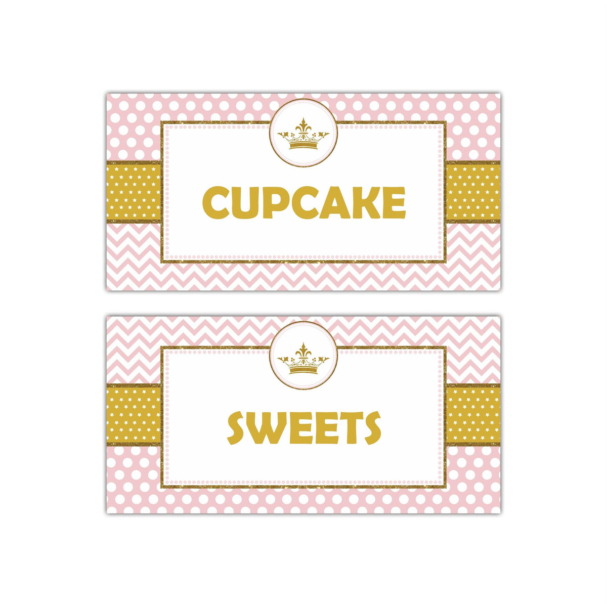 Royal Princess Food Labels / Buffet Table Cards – PRETTY UR PARTY