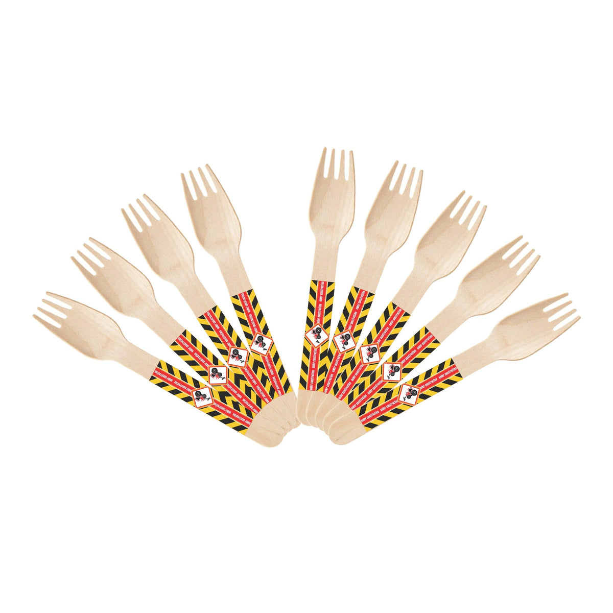 Construction Theme Forks – PRETTY UR PARTY