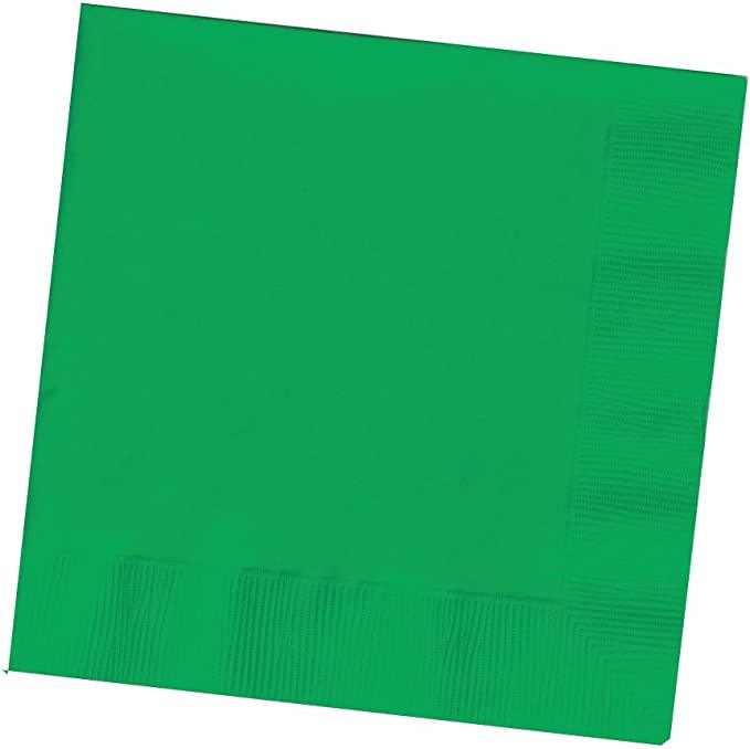 Green Paper Napkins for Parties