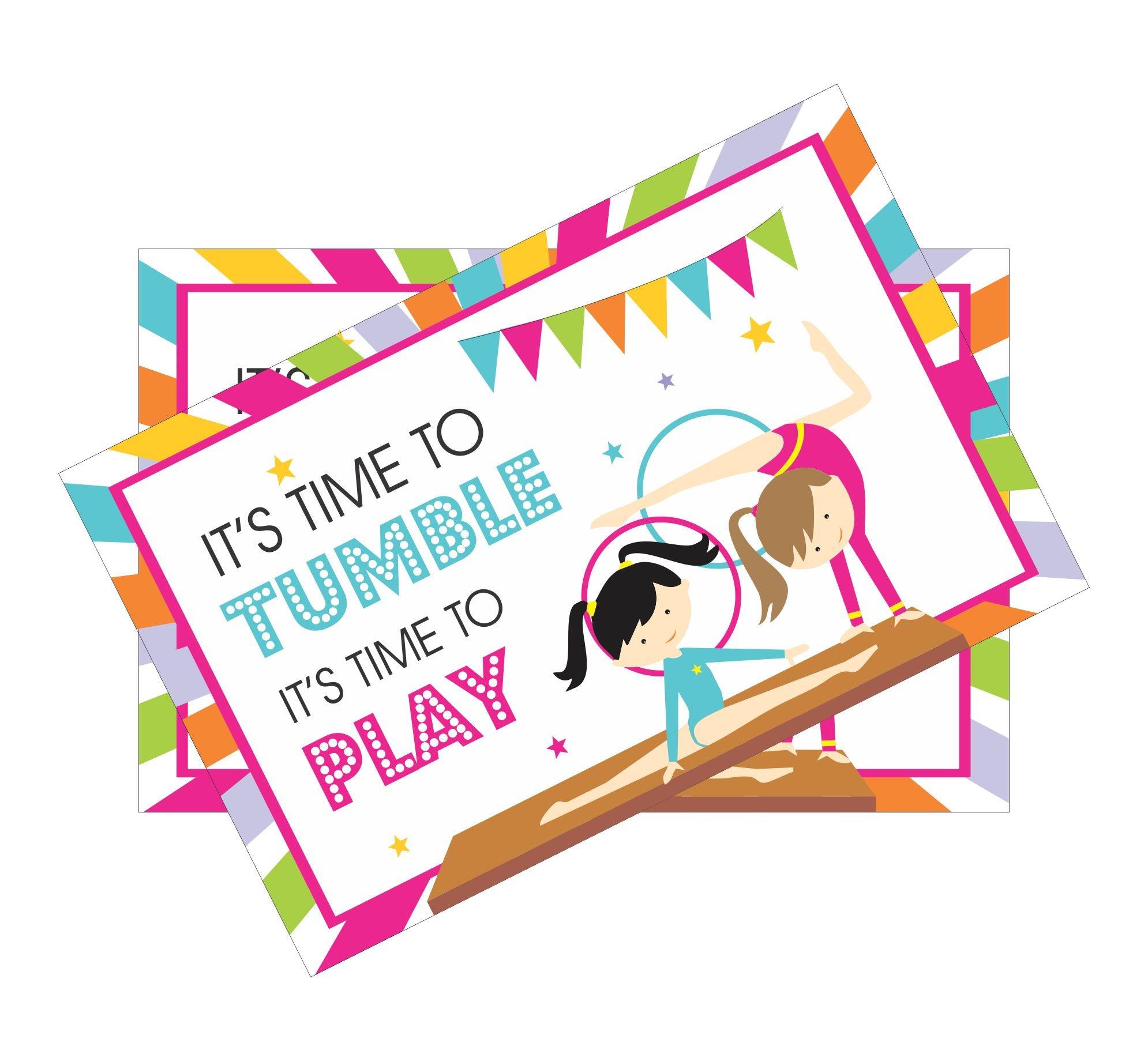 Gymnastics Theme Table Mats THEME PARTIES Pretty UR Party   