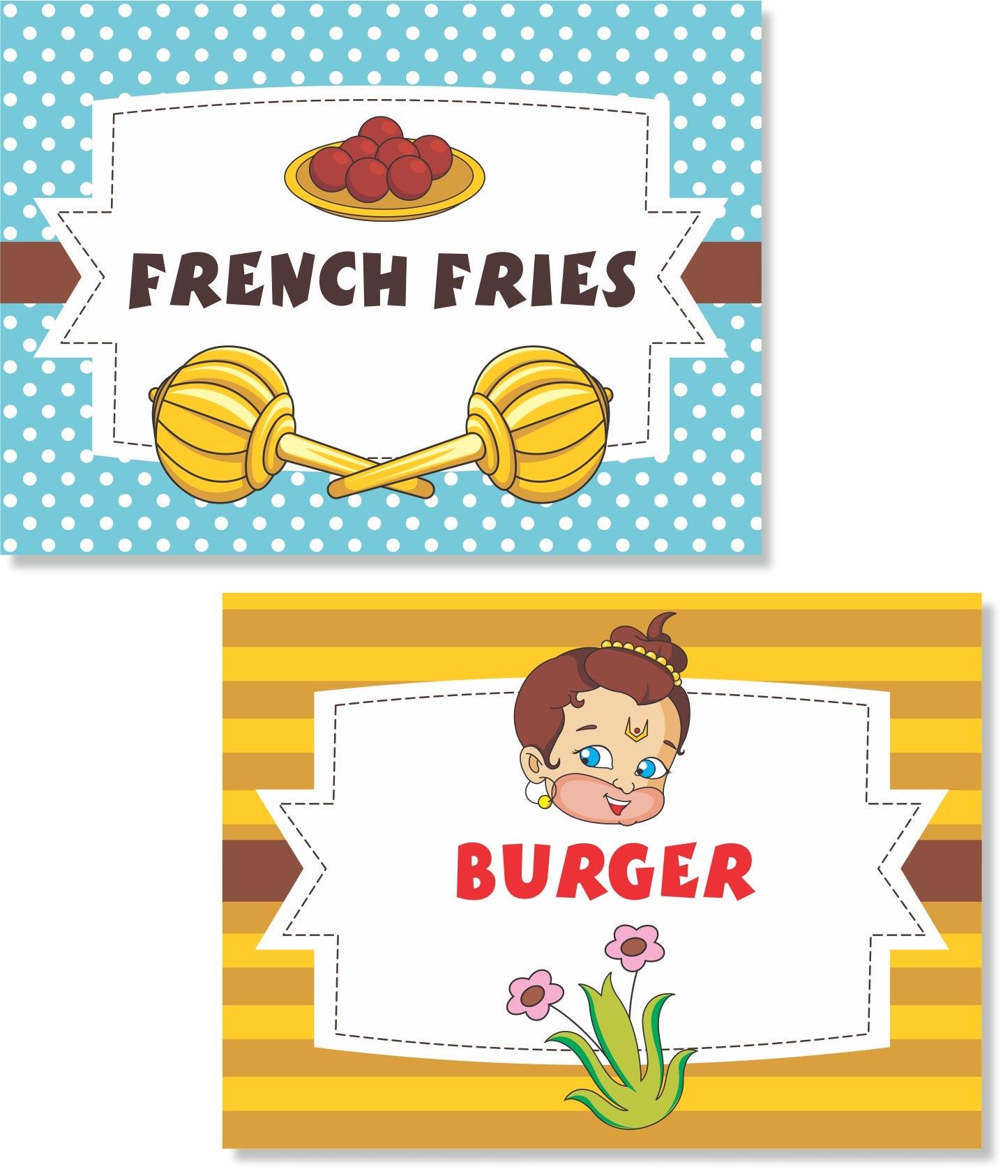 Hanuman Food Labels / Buffet Table Cards ALL PARTY SUPPLIES Pretty UR Party   