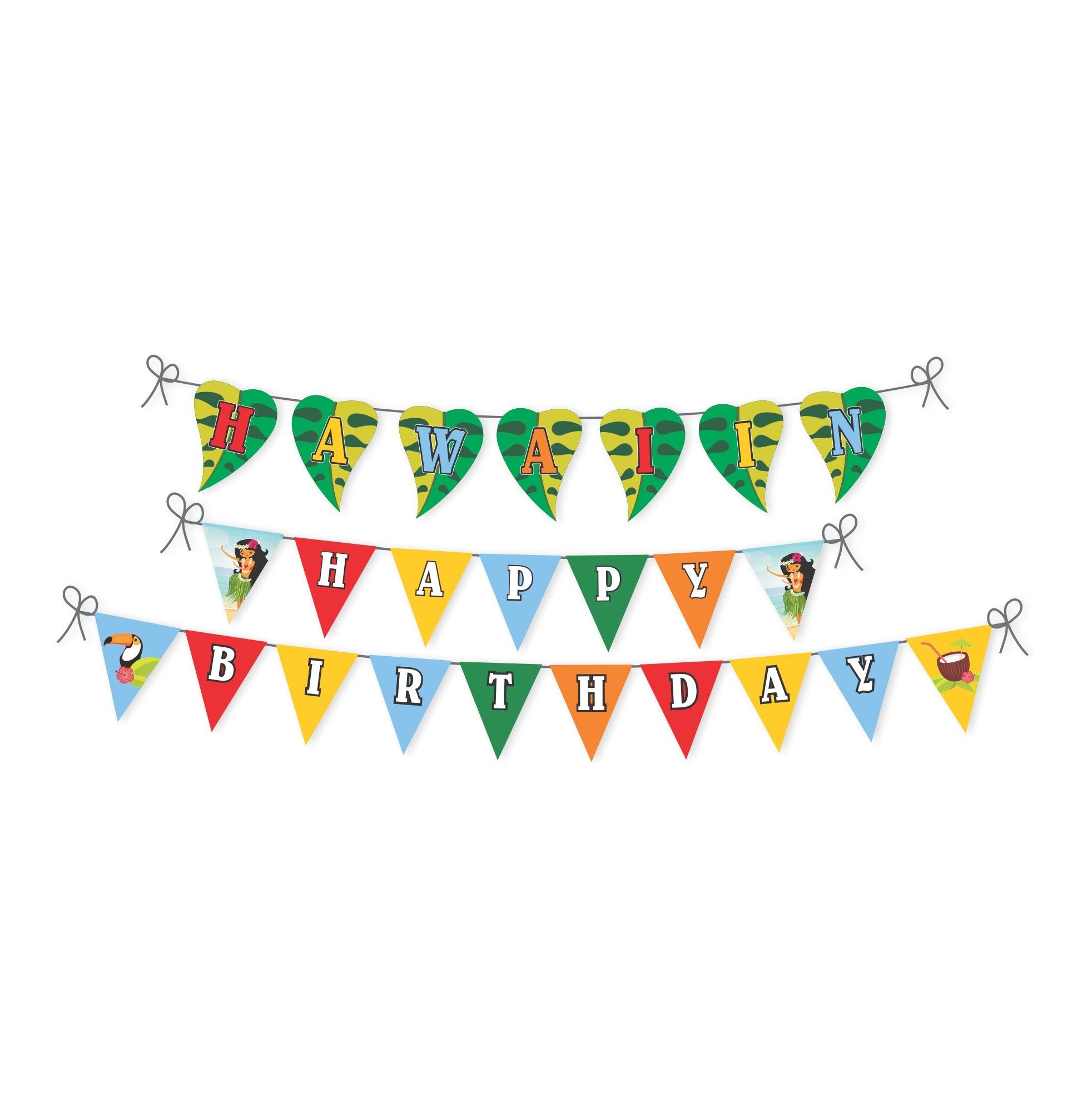 Hawaiian Bunting THEME PARTIES Pretty UR Party   