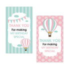 Hot Air Balloon Theme Thank you Tags THEME PARTIES Pretty UR Party   