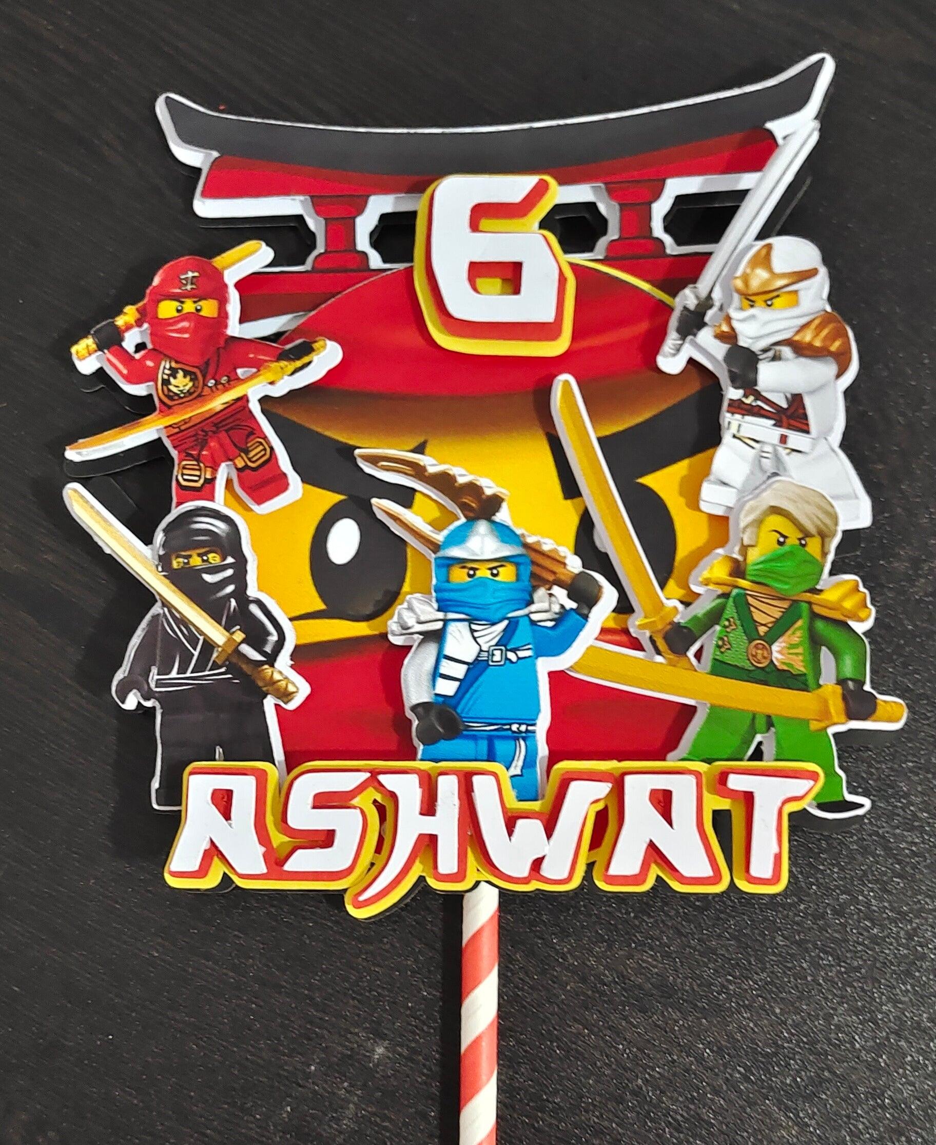 3D Ninjago Cake Topper HANDCRAFTED Pretty UR Party