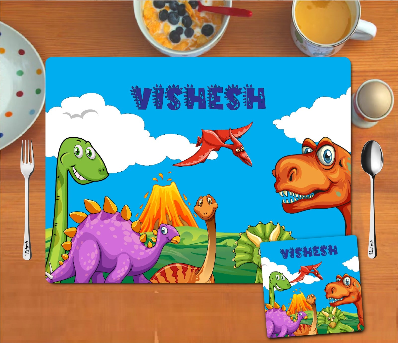 Dinsaur theme Placemat combo