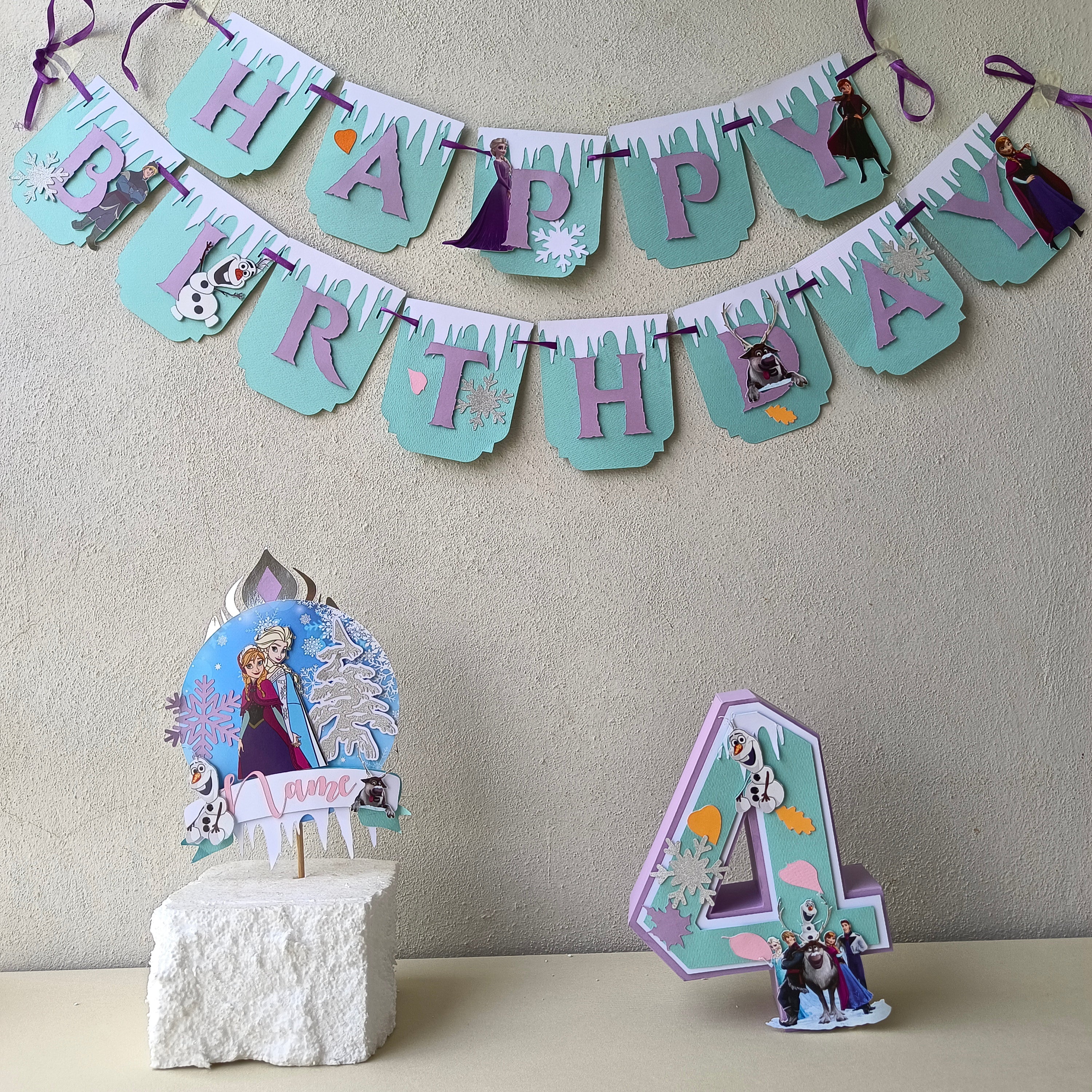 Handcrafted Frozen themed Birthday Party Pack