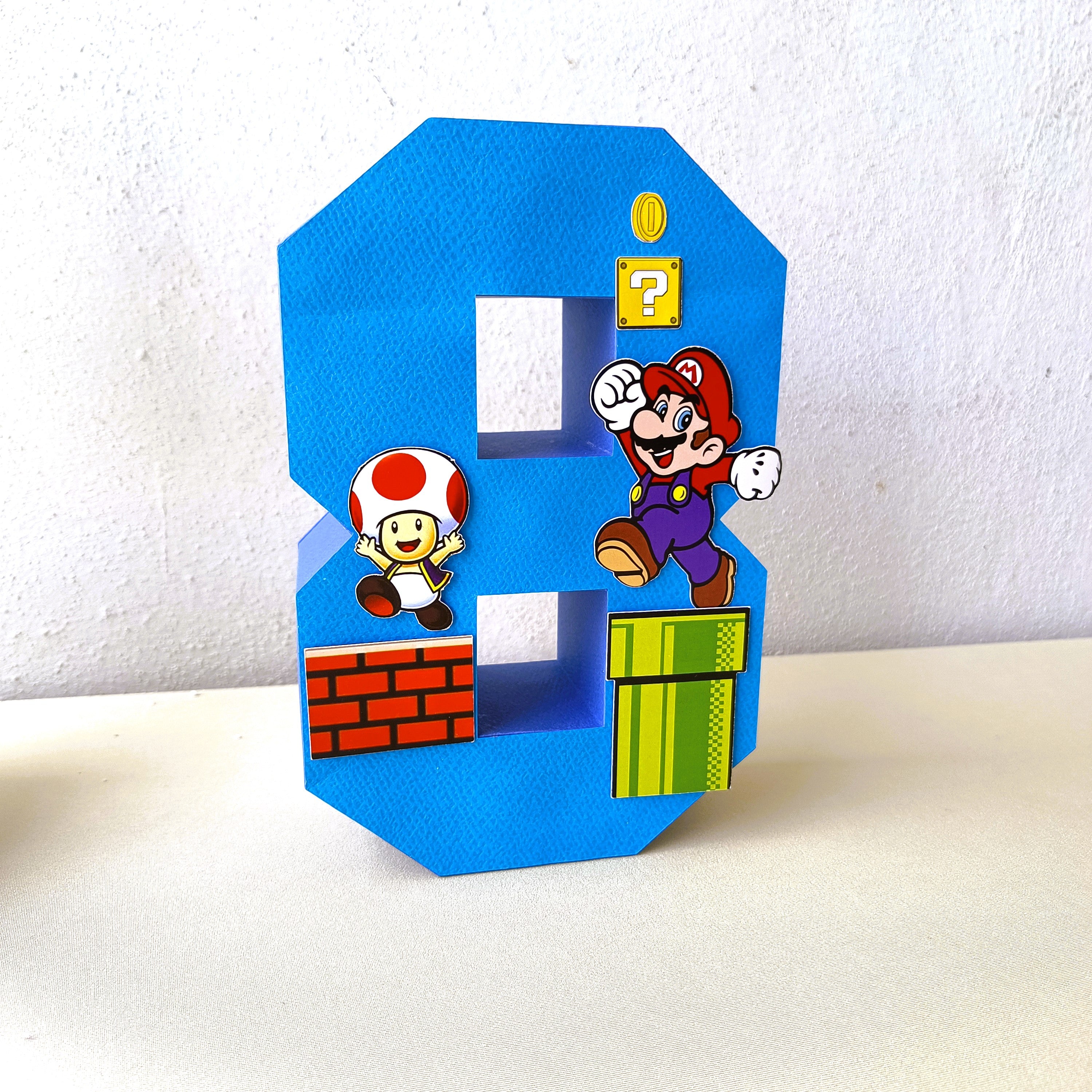 Handcrafted Mario themed Birthday Party Pack