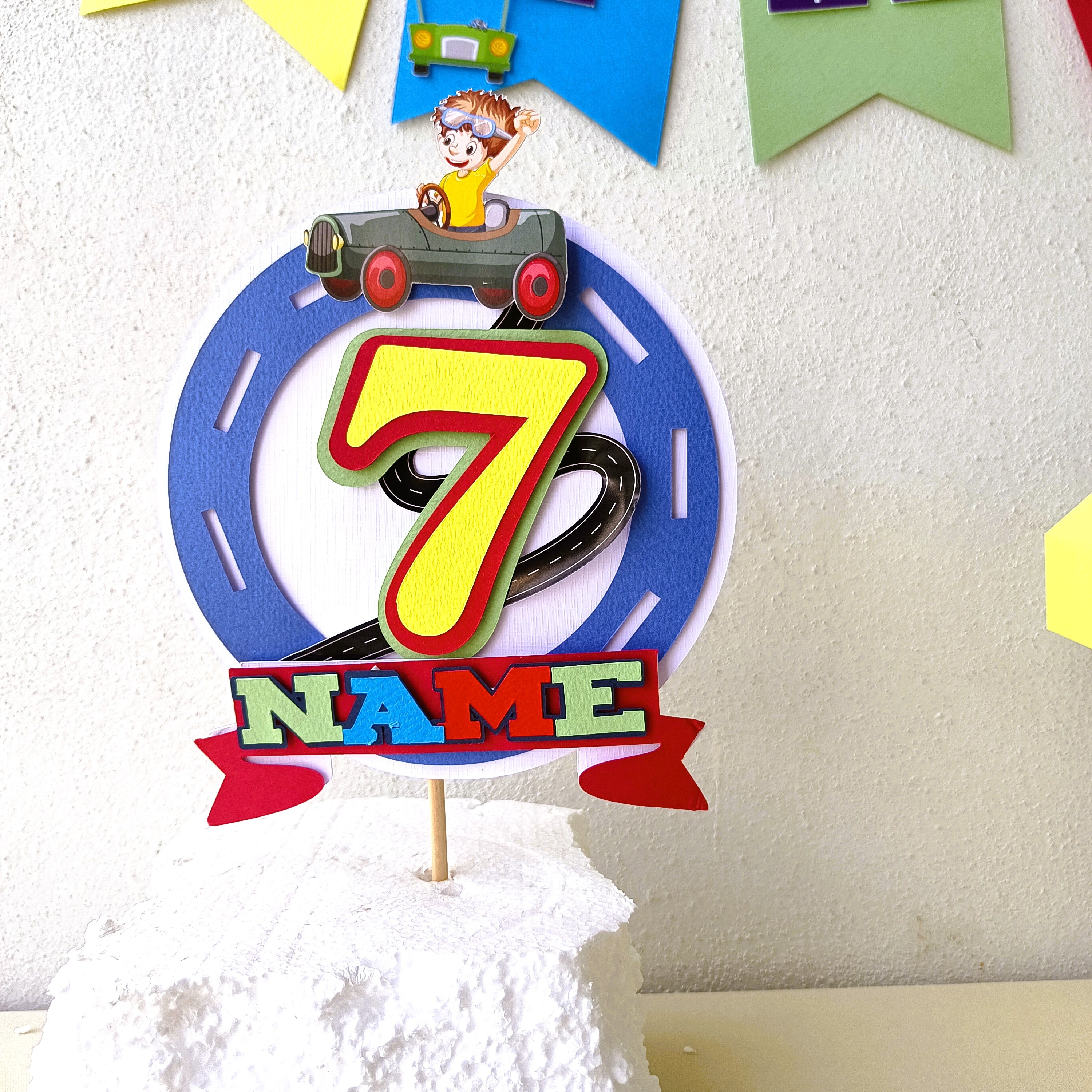 Handcrafted Cars themed Birthday Party Pack