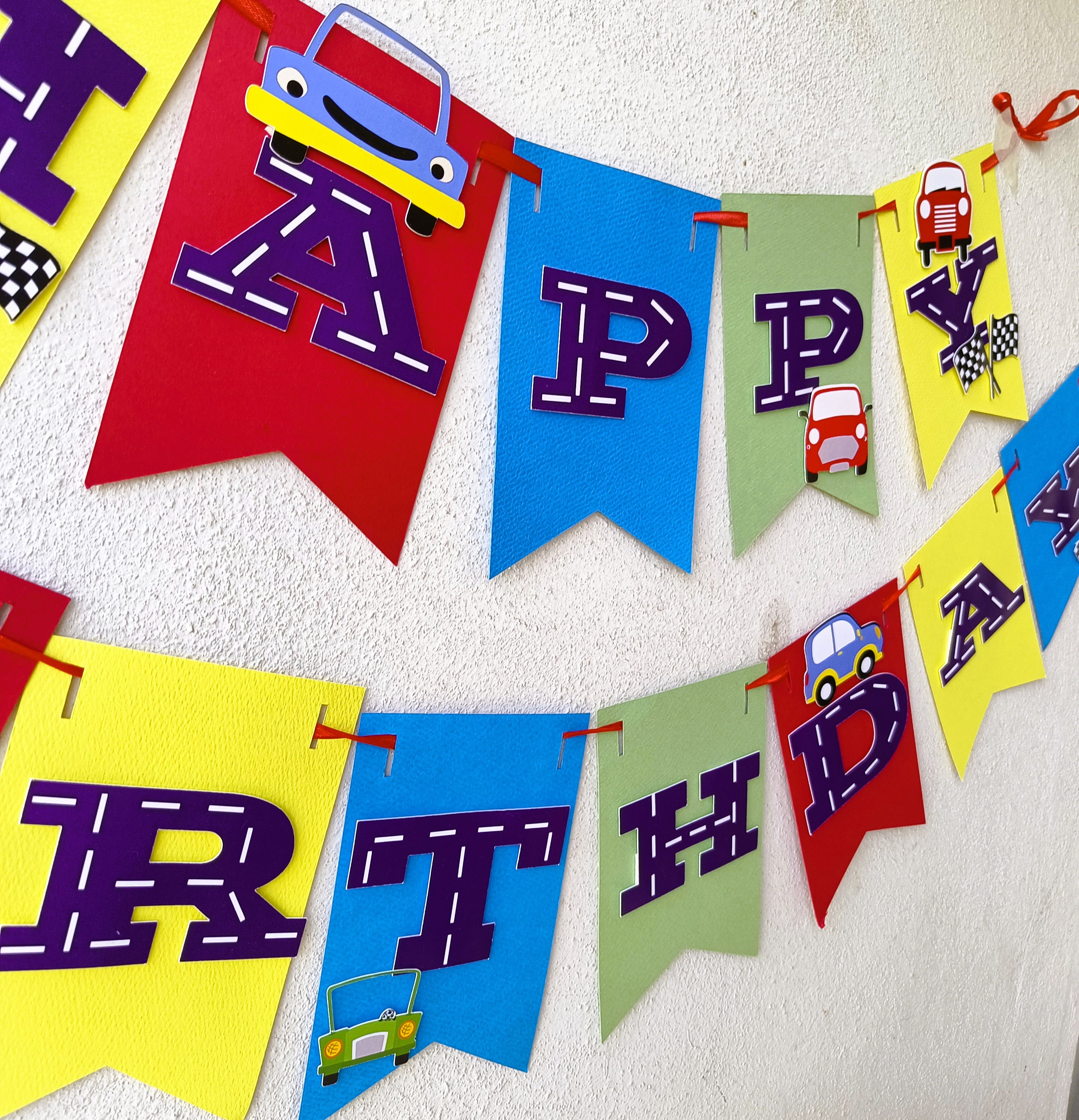 Handcrafted Cars themed Birthday Party Pack