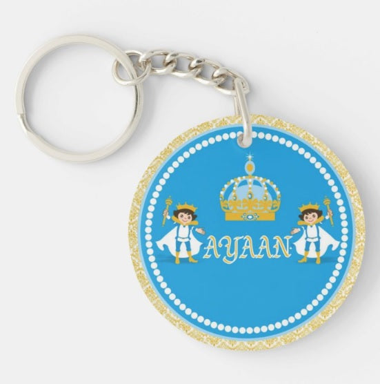 Personalised Prince Keychain THEME PARTIES Pretty UR Party   