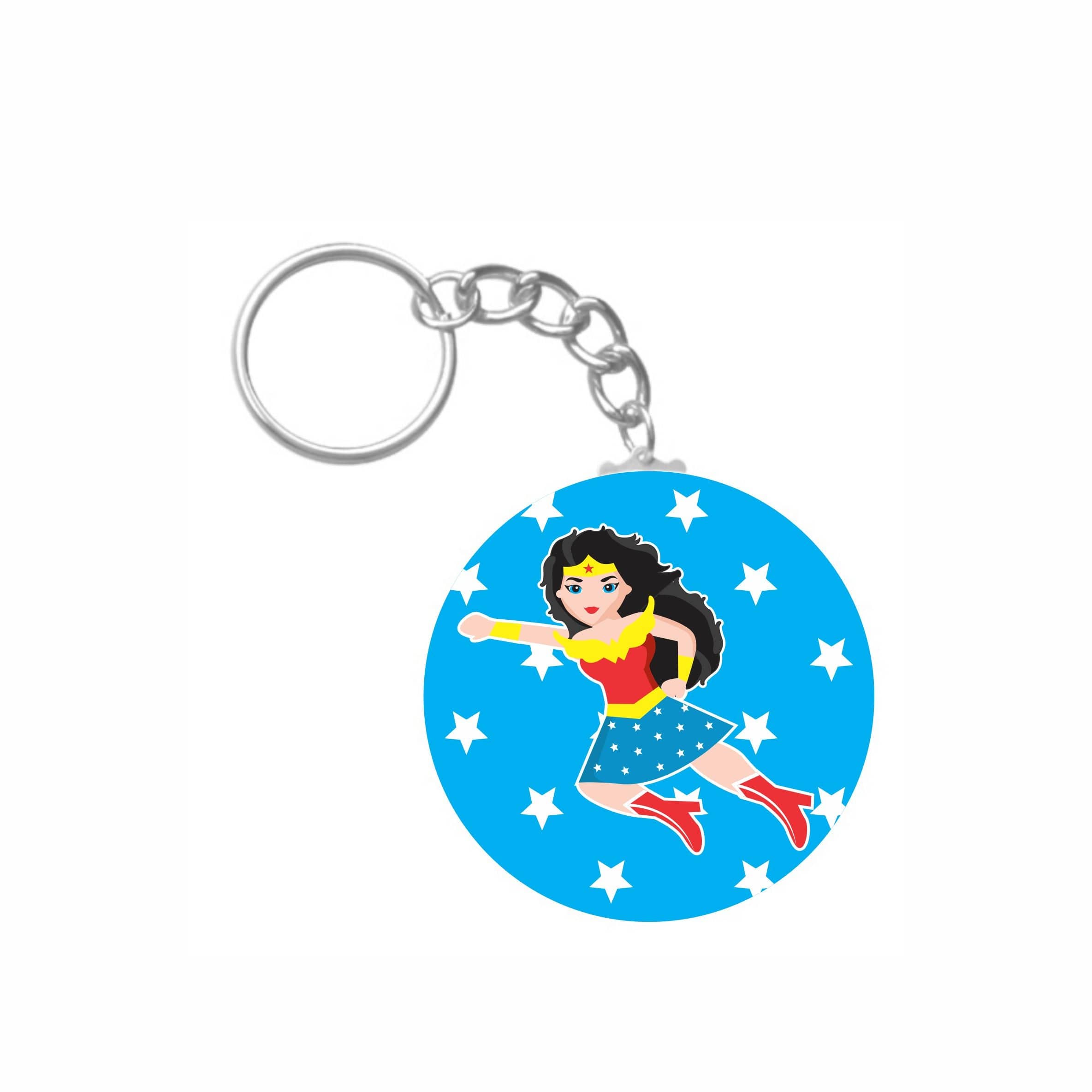 Personalized Wonder Woman Keychain RETURN GIFTS Pretty UR Party   
