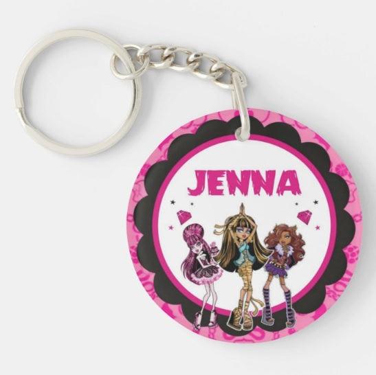 Personalised Monster High Keychain RETURN GIFTS Pretty UR Party   