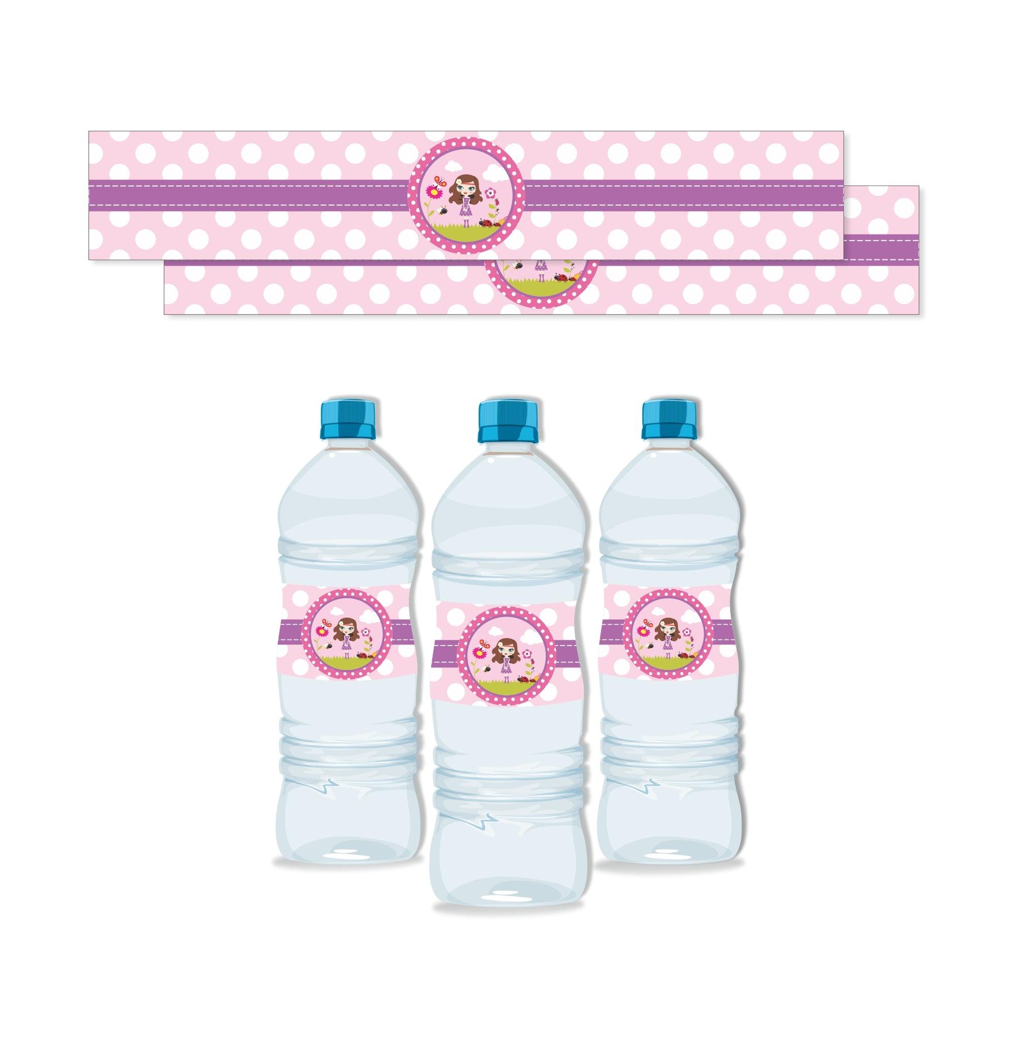 Little Miss Daisy  Water Bottle Labels THEME PARTIES Pretty UR Party   