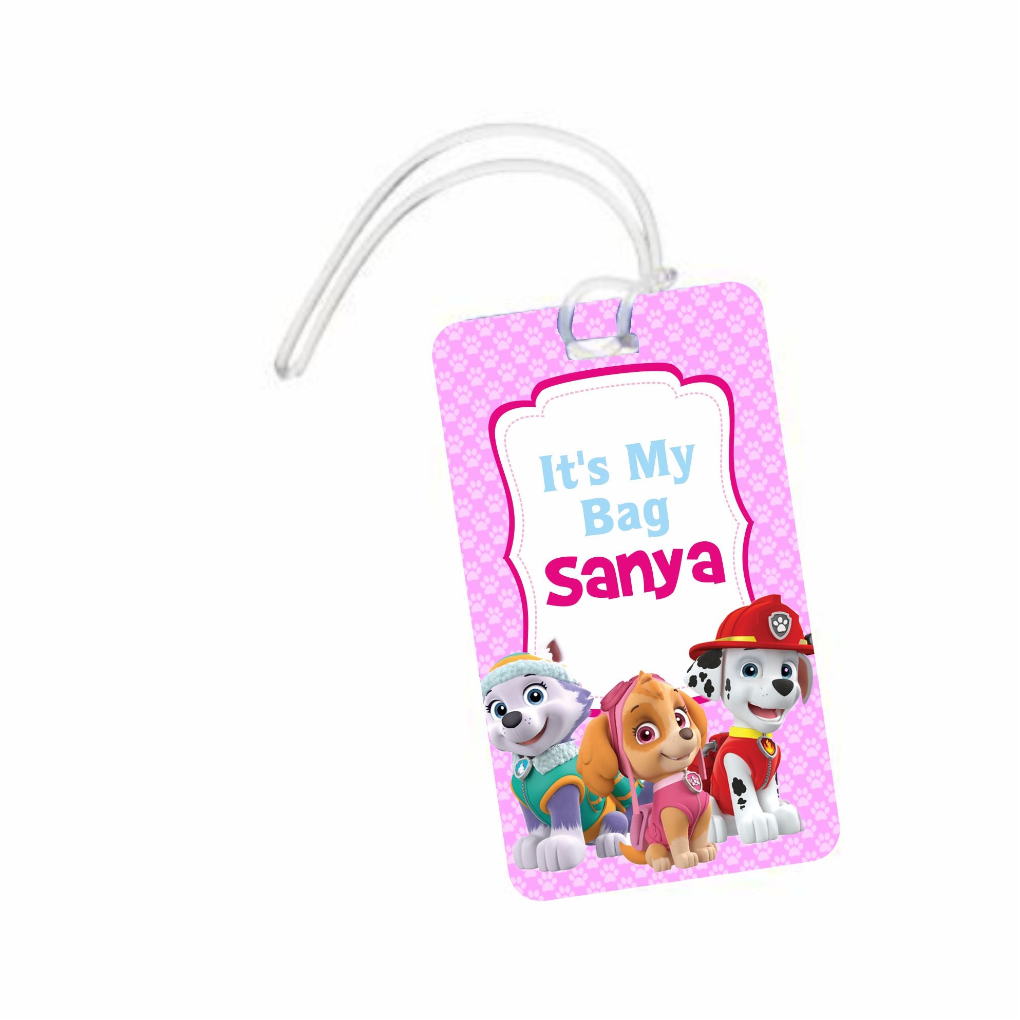 Paw patrol luggage tag online