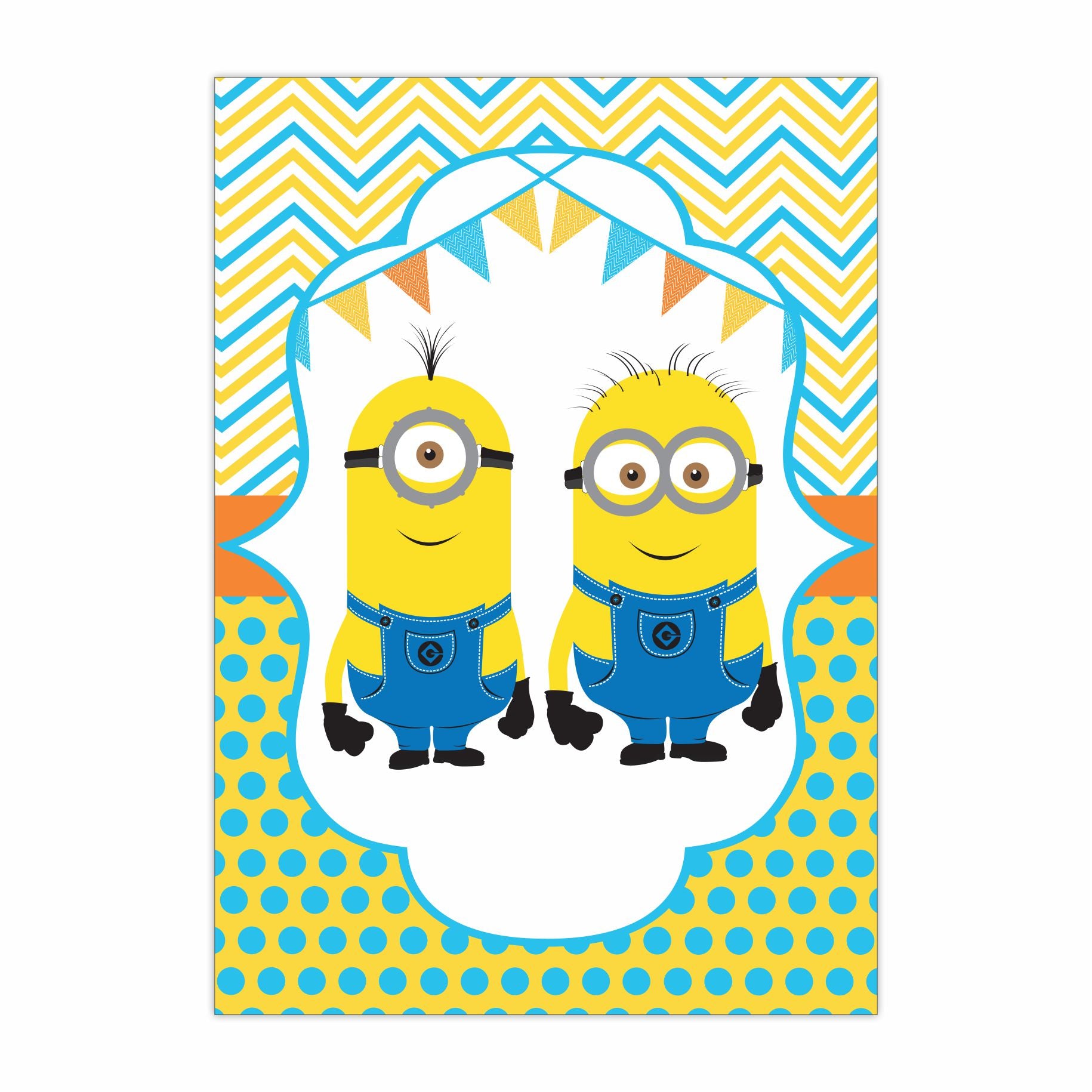 Despicable Me Minions Inspired Centerpieces - Pack of 2 THEME PARTIES Pretty UR Party   