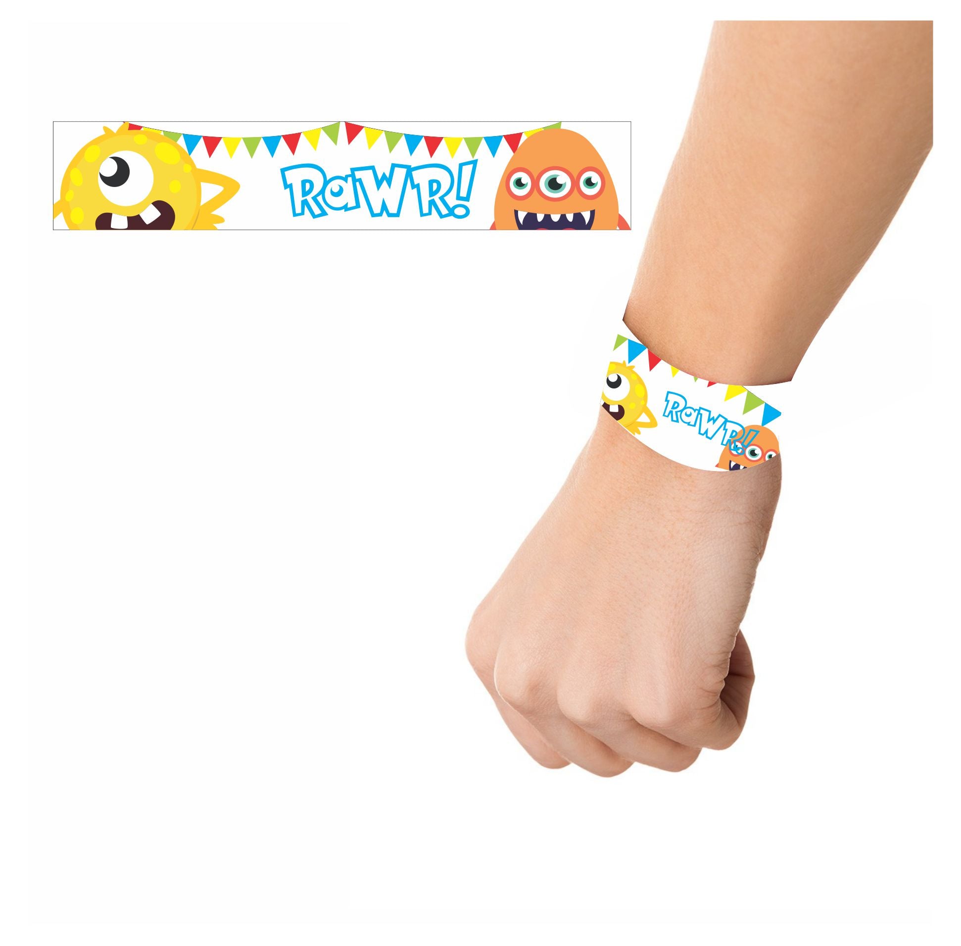 Monster Wrist Bands - Pack of 10 THEME PARTIES Pretty UR Party   