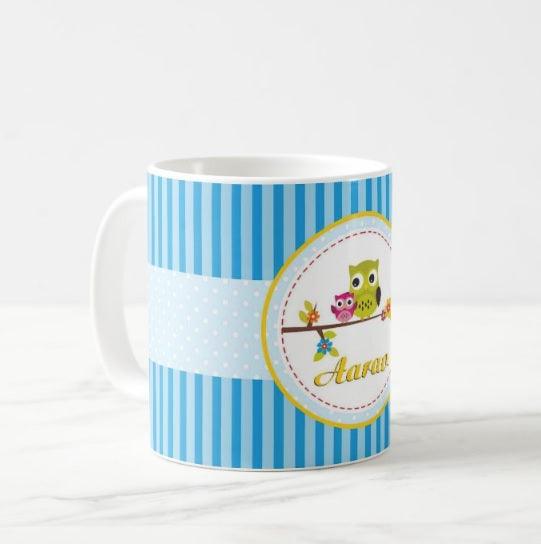 Personalised Owl Mug THEME PARTIES Pretty UR Party   