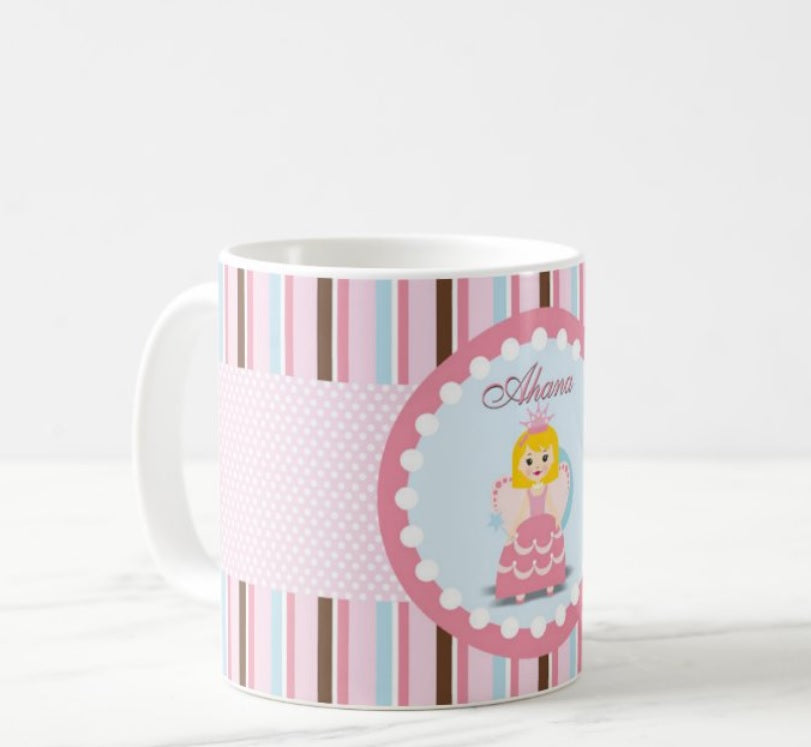 Personalised Fairy Princess Mug THEME PARTIES Pretty UR Party   