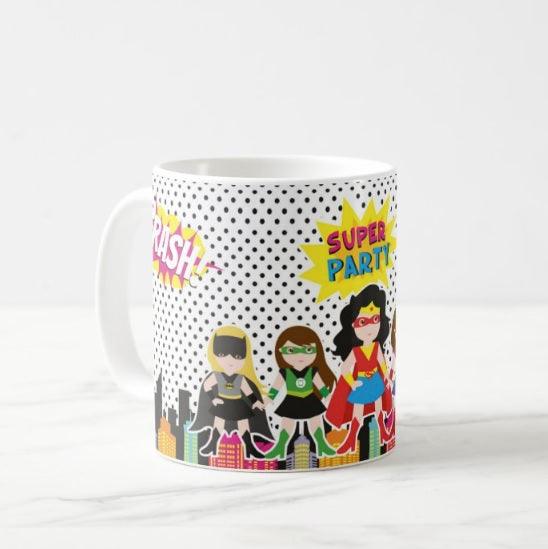 Personalized Supergirl Mug THEME PARTIES Pretty UR Party   