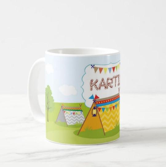 Personalized Camping Mug THEME PARTIES Pretty UR Party   