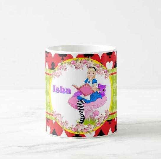 Personalised Alice in Wonderland Mug RETURN GIFTS Pretty UR Party   