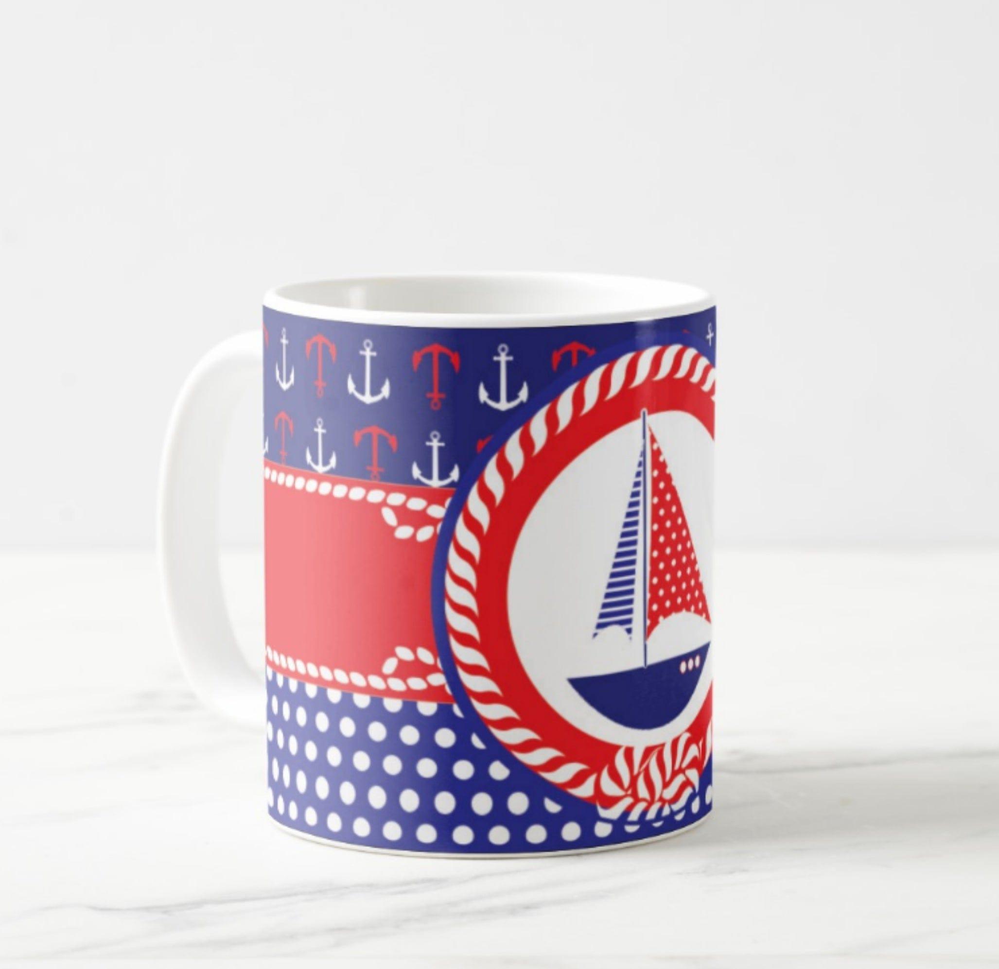 Personalised Nautical Mug THEME PARTIES Pretty UR Party   