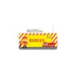 Fire Truck Theme Badge / Name Tag PERSONALISED Pretty UR Party   