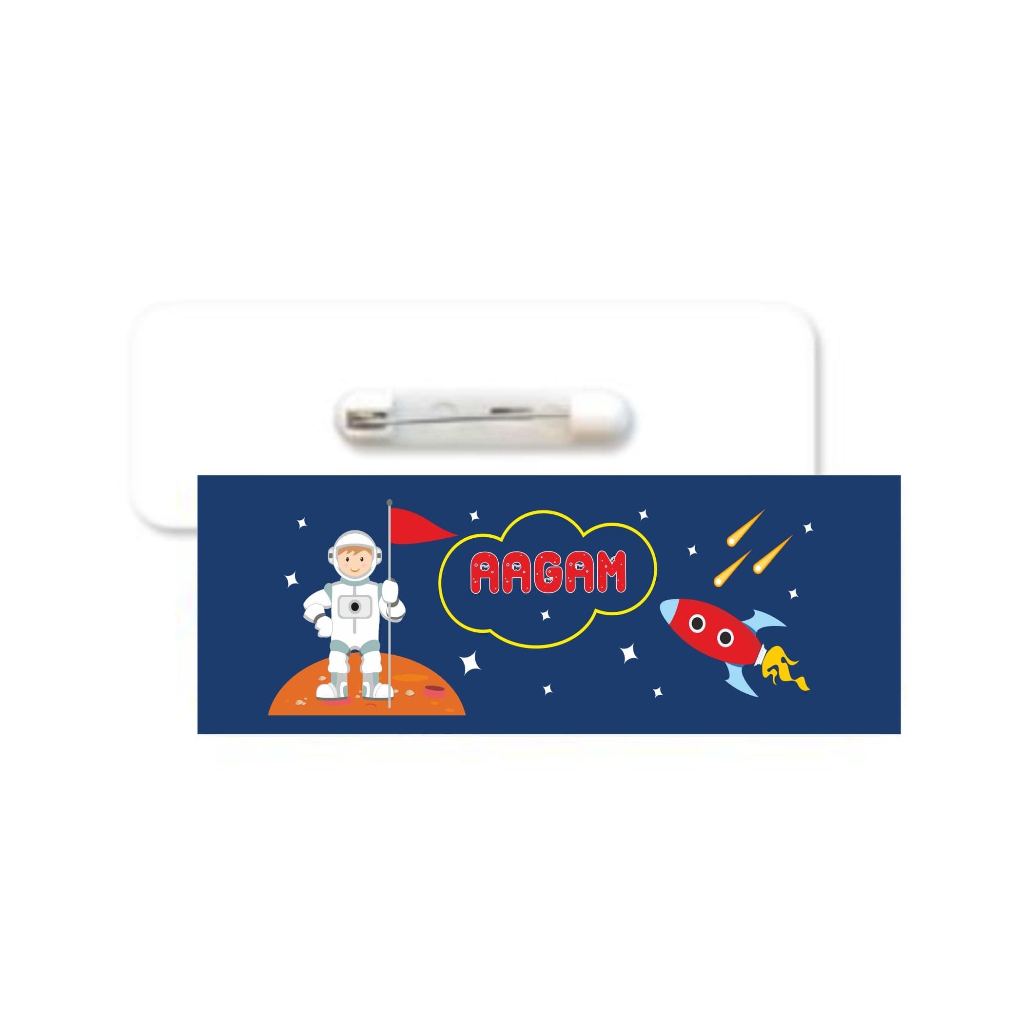 Space Badge / Name Tag PERSONALISED Pretty UR Party   