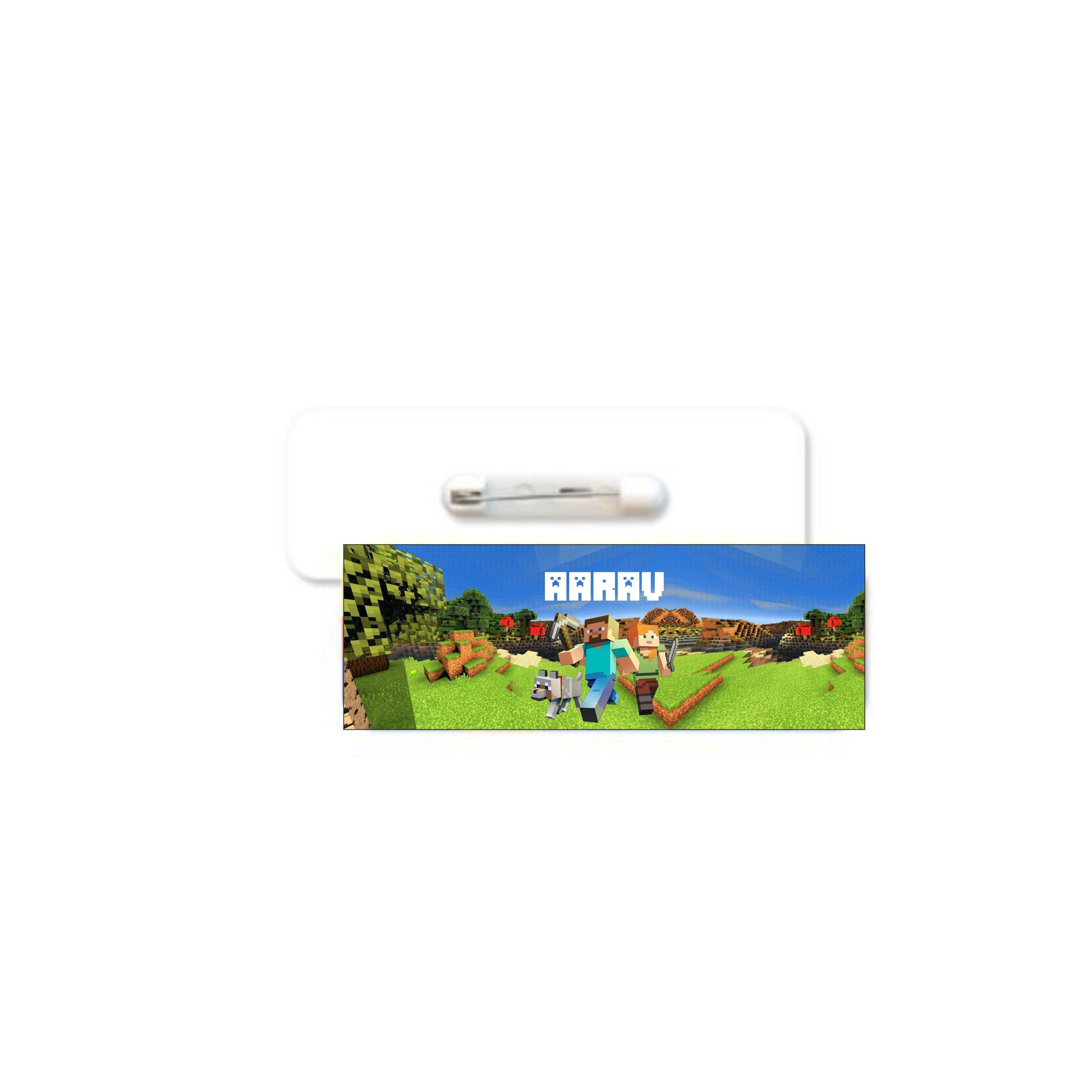 Minecraft Badge / Name Tag PERSONALISED Pretty UR Party   