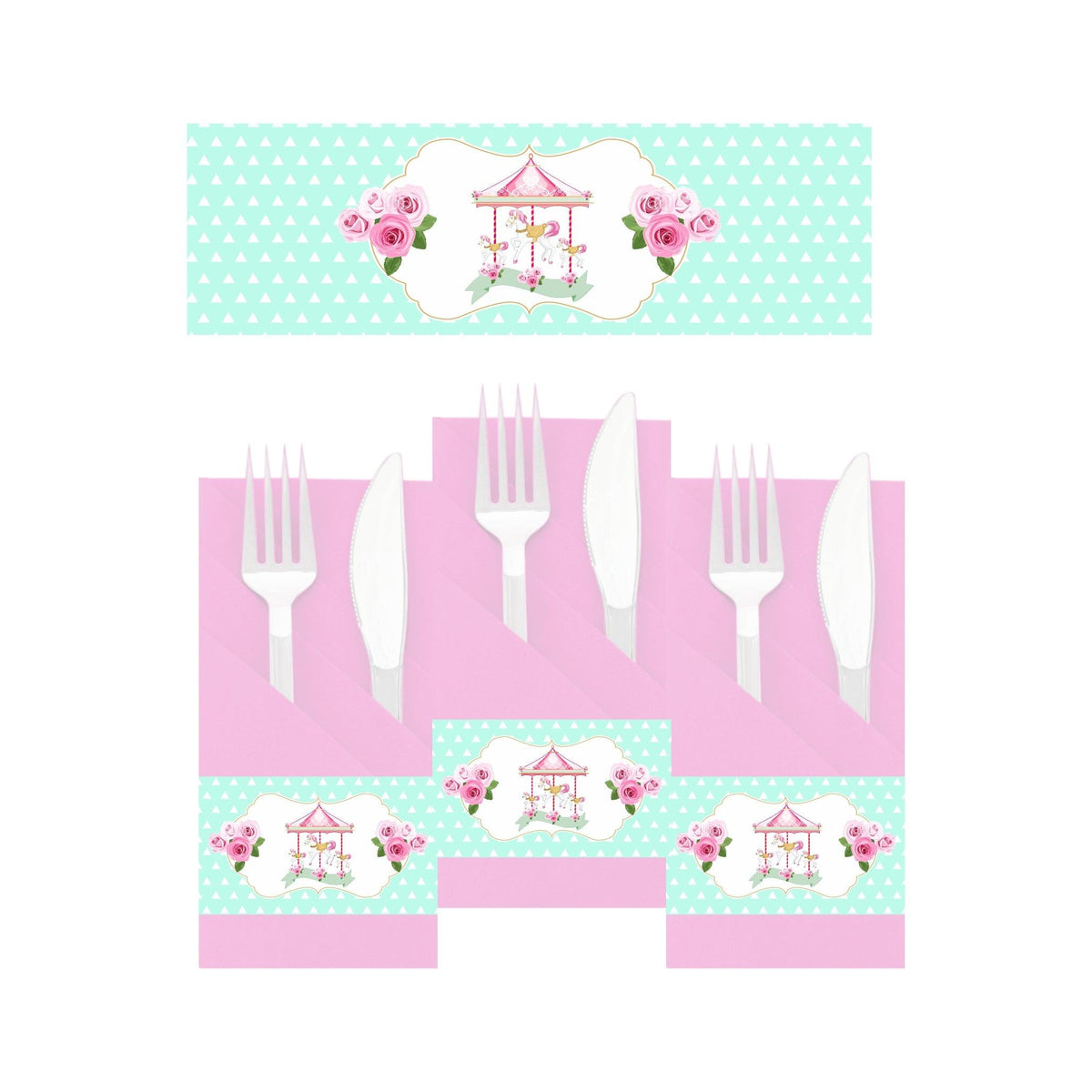 Carousel Theme Stylish Napkin Rings for Parties | Decorative Table ...